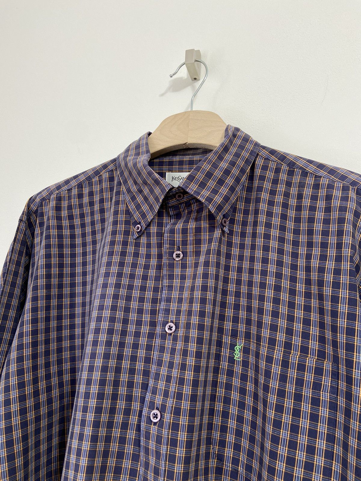 Yves Saint Laurent Yves Saint Laurent Button Up Shirt Size US L / EU 52-54 / 3 - 12 Thumbnail