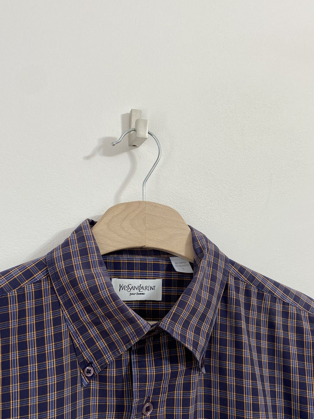Yves Saint Laurent Yves Saint Laurent Button Up Shirt Size US L / EU 52-54 / 3 - 3 Thumbnail