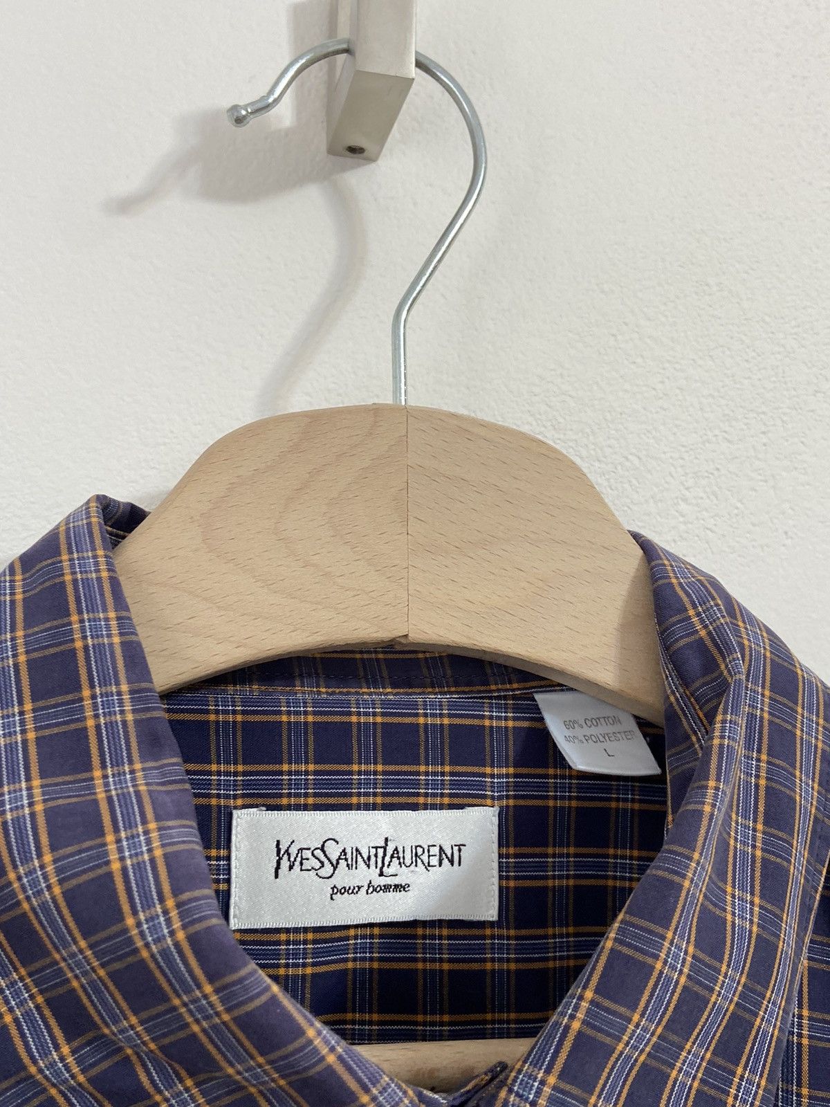 Yves Saint Laurent Yves Saint Laurent Button Up Shirt Size US L / EU 52-54 / 3 - 9 Thumbnail