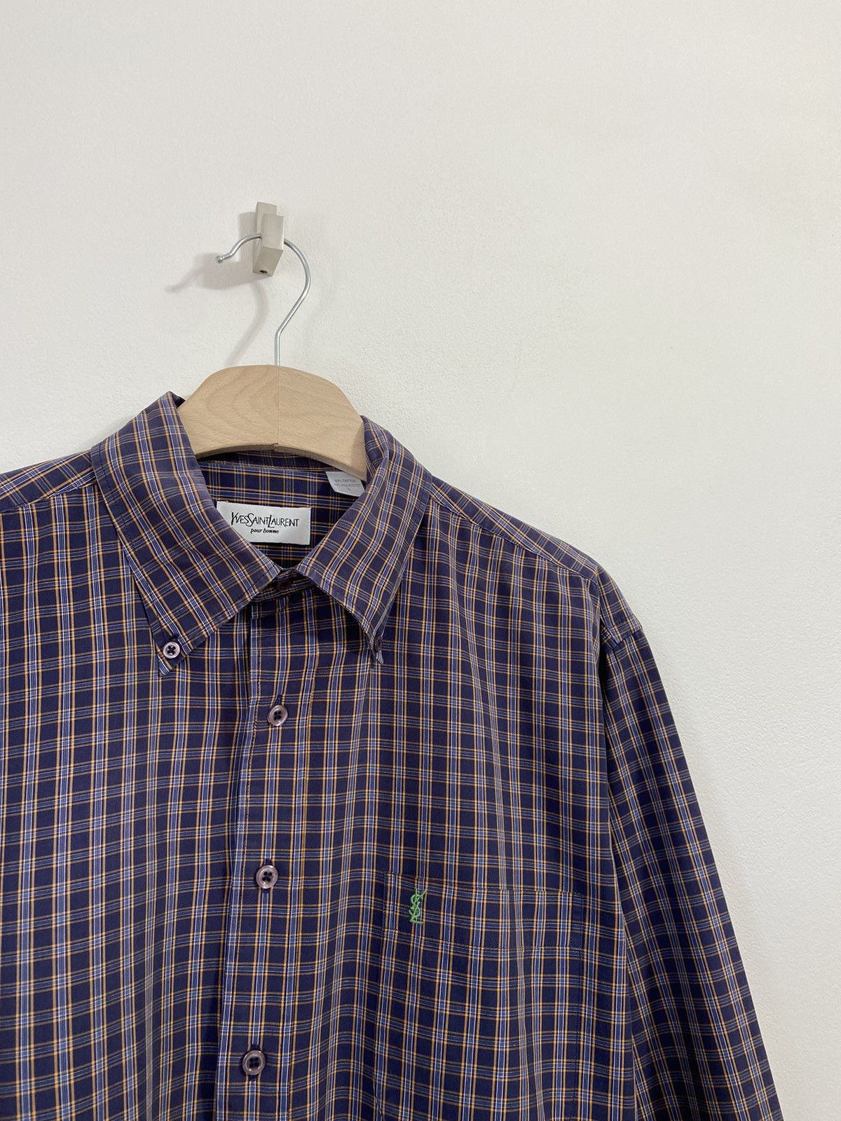 Yves Saint Laurent Yves Saint Laurent Button Up Shirt Size US L / EU 52-54 / 3 - 2 Thumbnail
