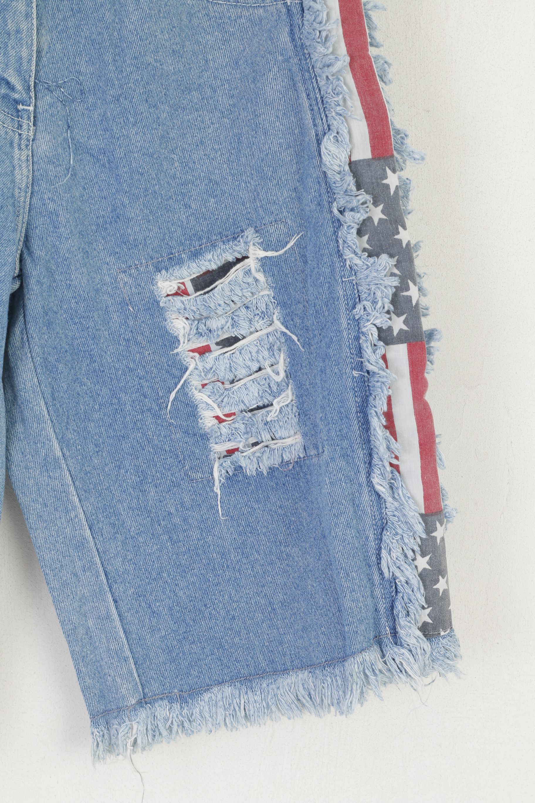 C&A × Vintage C&A Jinglers Women 27 36 S Shorts Blue Cotton 7207 Size 27" / US 4 / IT 40 - 4 Thumbnail