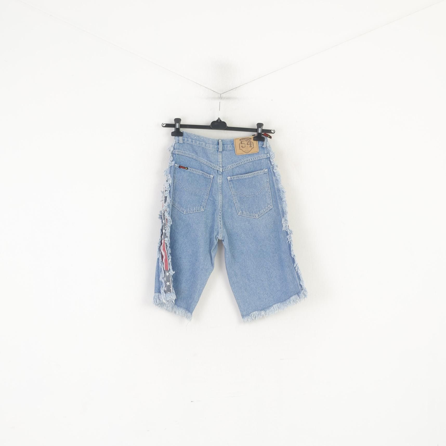 C&A × Vintage C&A Jinglers Women 27 36 S Shorts Blue Cotton 7207 Size 27" / US 4 / IT 40 - 5 Thumbnail