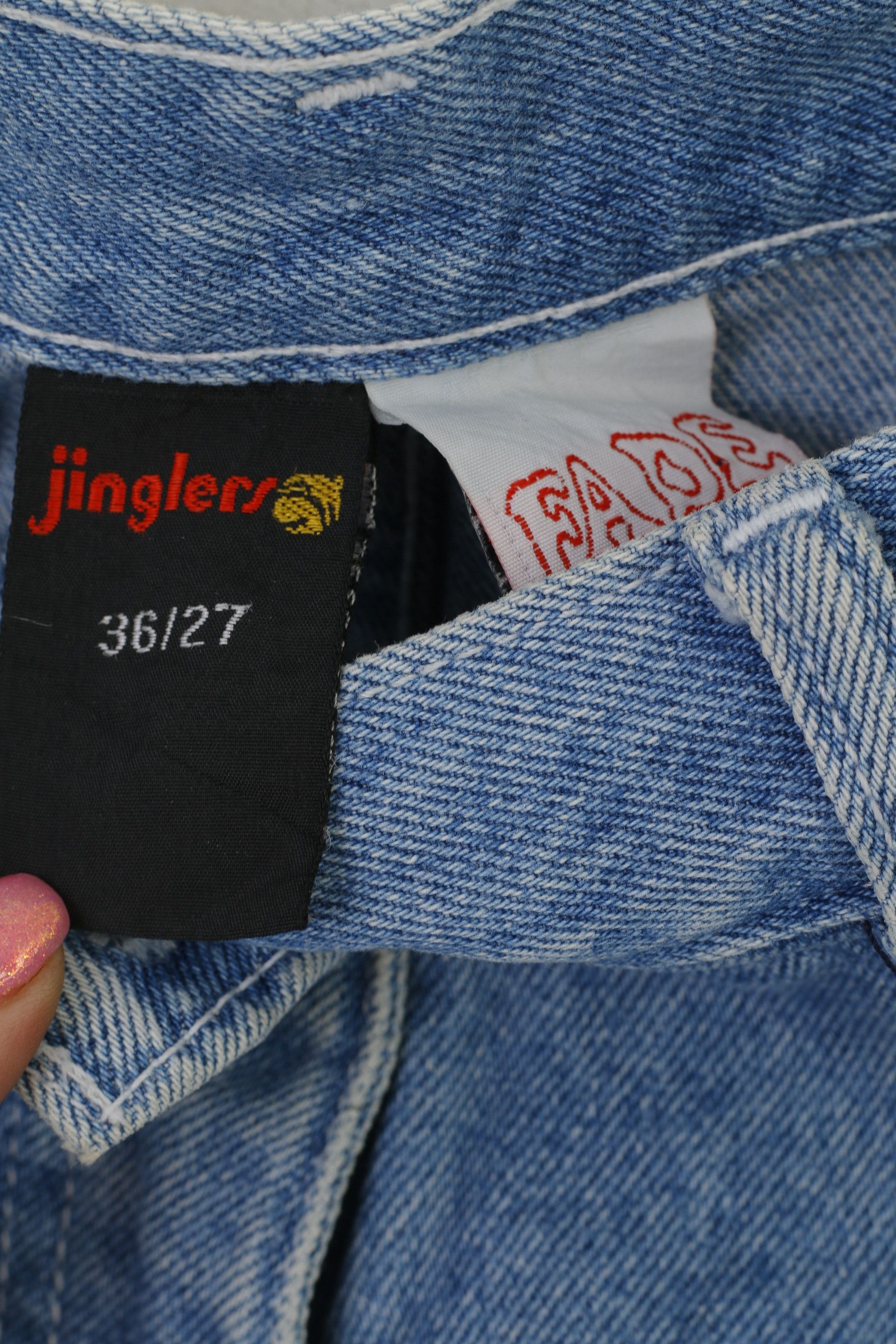 C&A × Vintage C&A Jinglers Women 27 36 S Shorts Blue Cotton 7207 Size 27" / US 4 / IT 40 - 3 Thumbnail