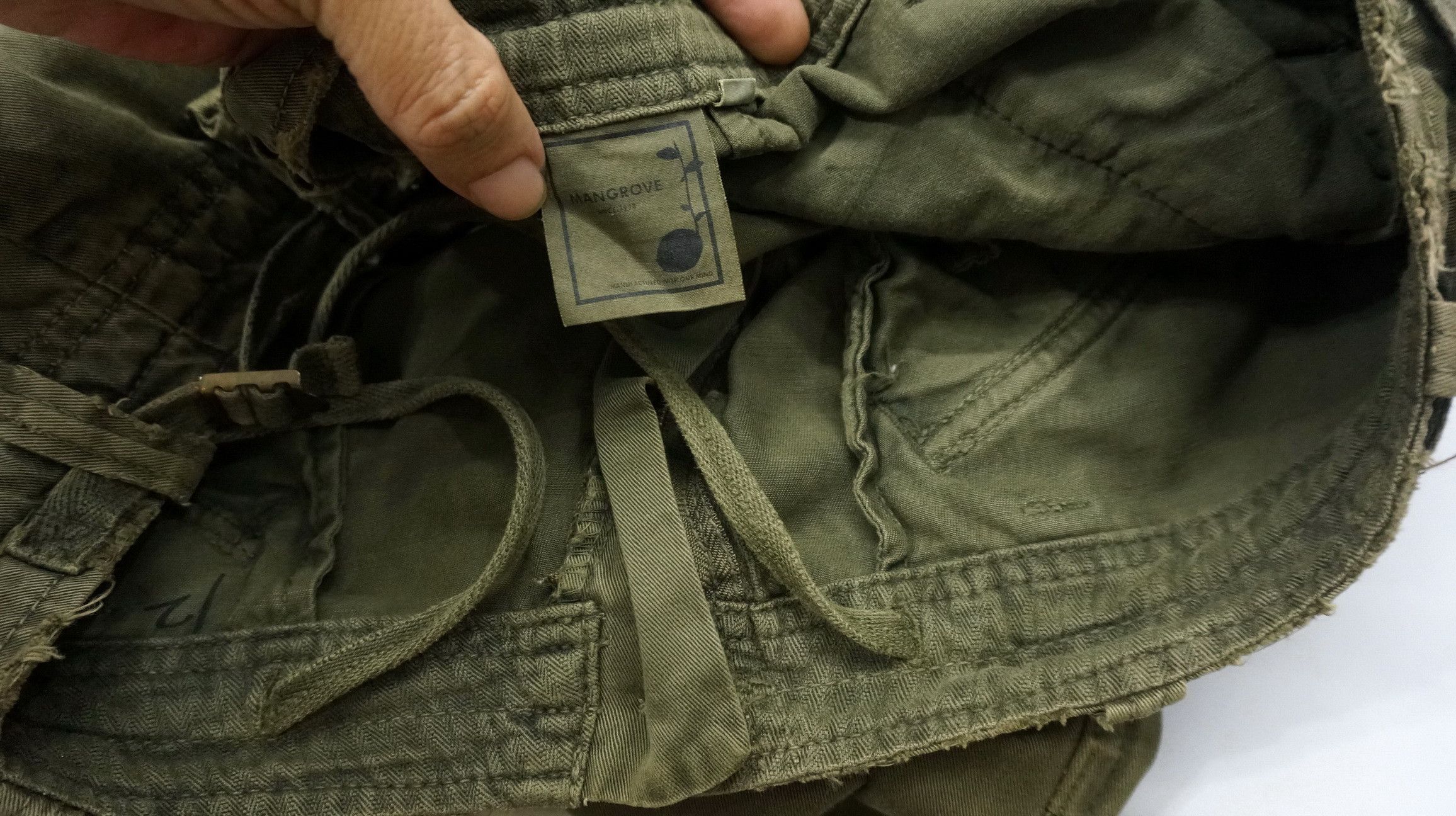 Japanese Brand Vintage 🔥 MANGROVE Japan Distressed Bondage Cargo Pant Size US 34 / EU 50 - 20 Thumbnail