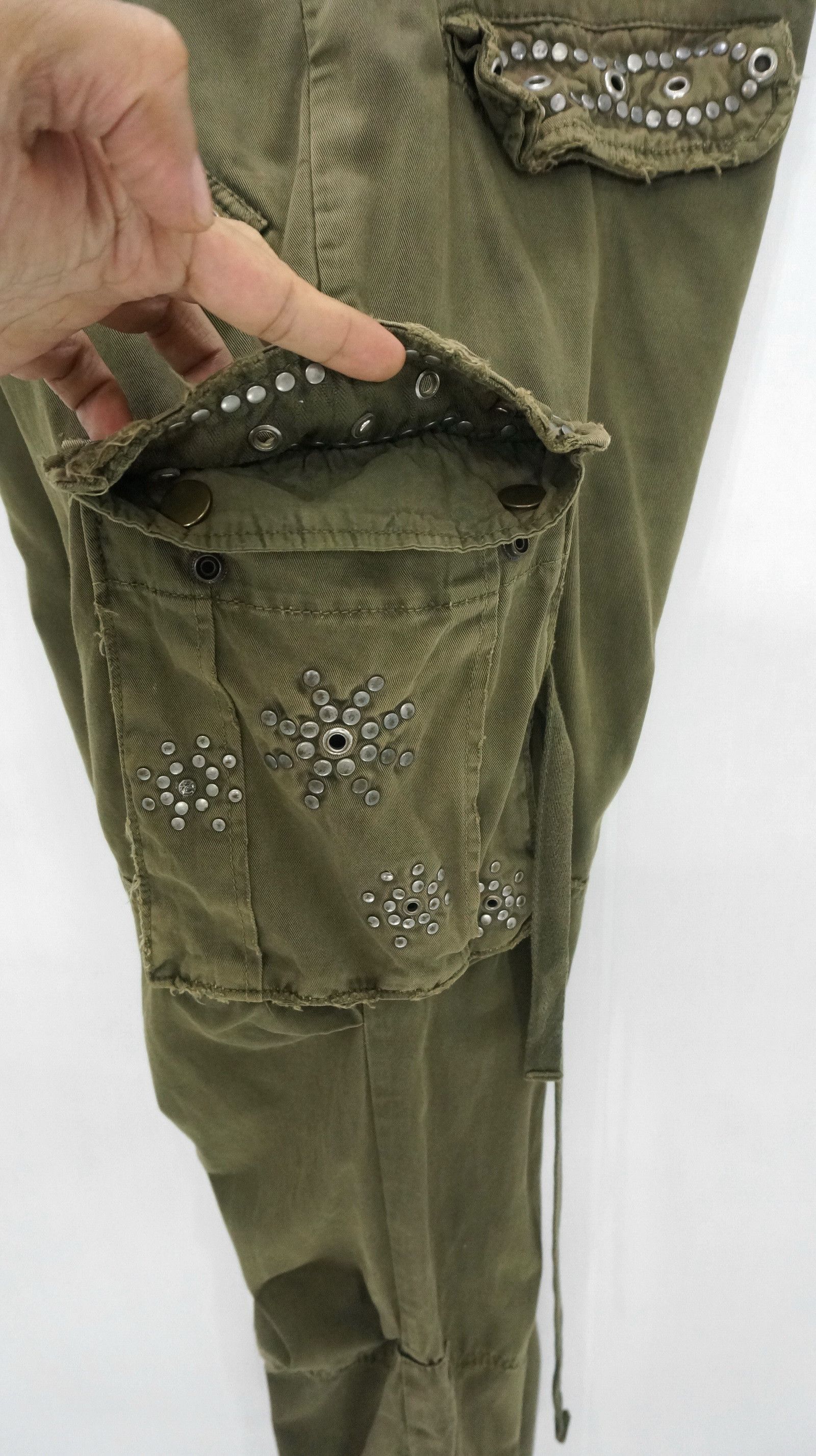 Japanese Brand Vintage 🔥 MANGROVE Japan Distressed Bondage Cargo Pant Size US 34 / EU 50 - 13 Thumbnail