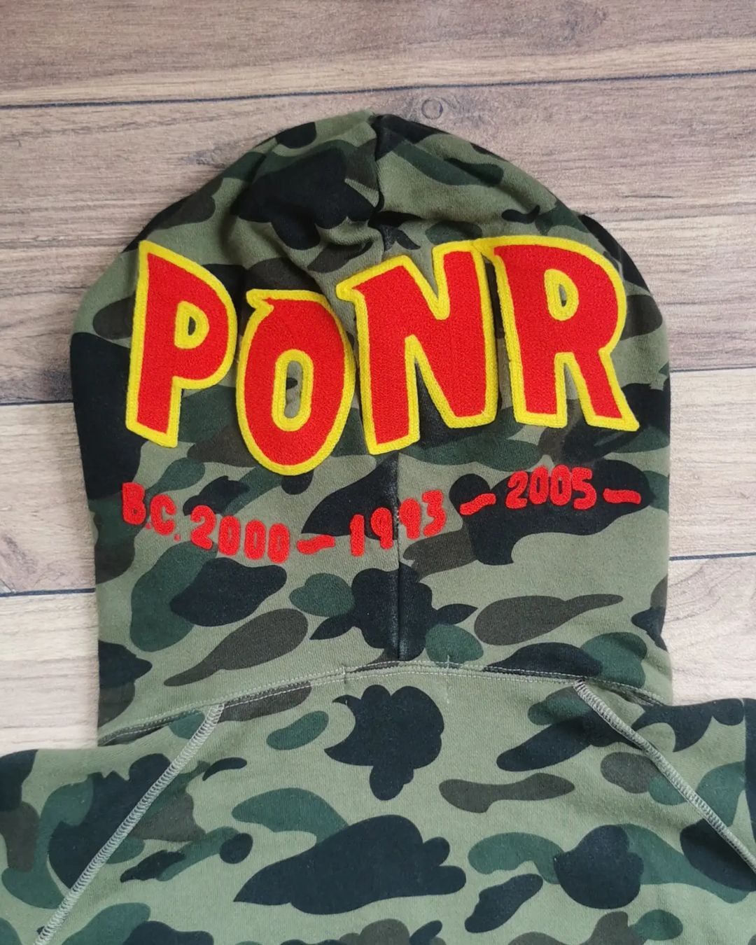 Bape Bathing Ape (BAPE) PONR Half Zip Hoodie Size US XXL / EU 58 / 5 - 4 Thumbnail