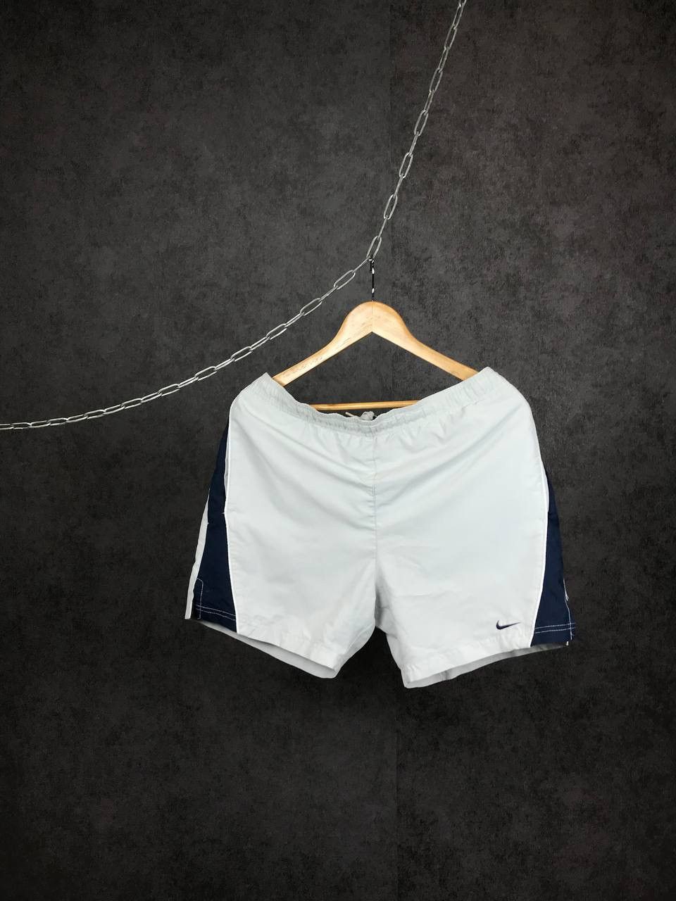 Nike × Vintage Nike swoosh streetwear vintage shorts Size US 34 / EU 50 - 1 Thumbnail
