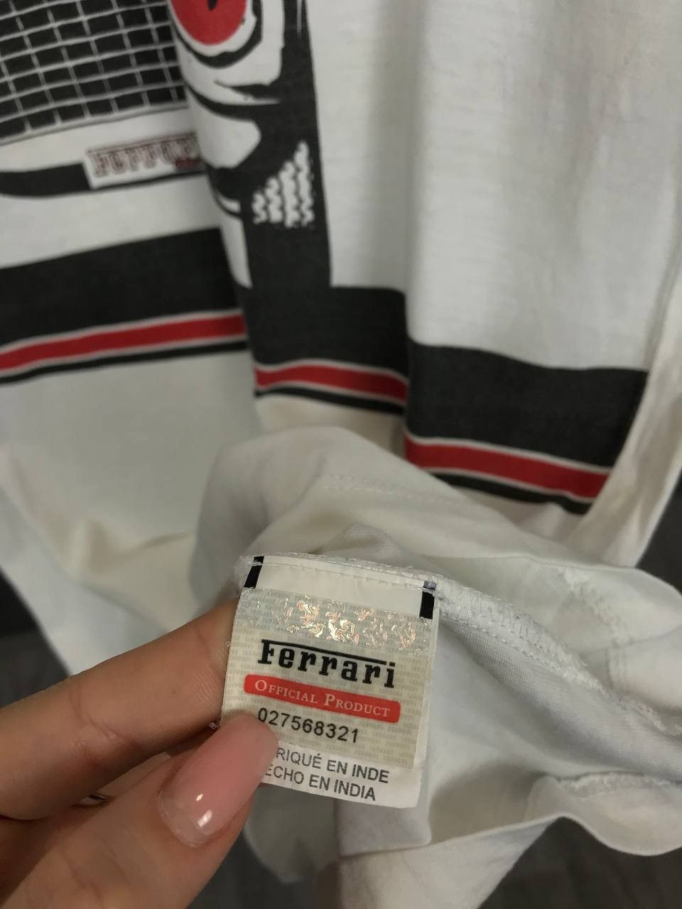 Ferrari × Vintage Ferrari vintage racing v neck tee Size US L / EU 52-54 / 3 - 4 Thumbnail