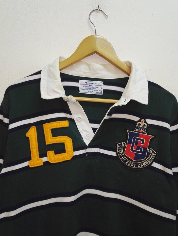 Champion 🔥STEALS🔥 CHAMPION Rugby Striped Design Long Sleeve Size US M / EU 48-50 / 2 - 2 Thumbnail