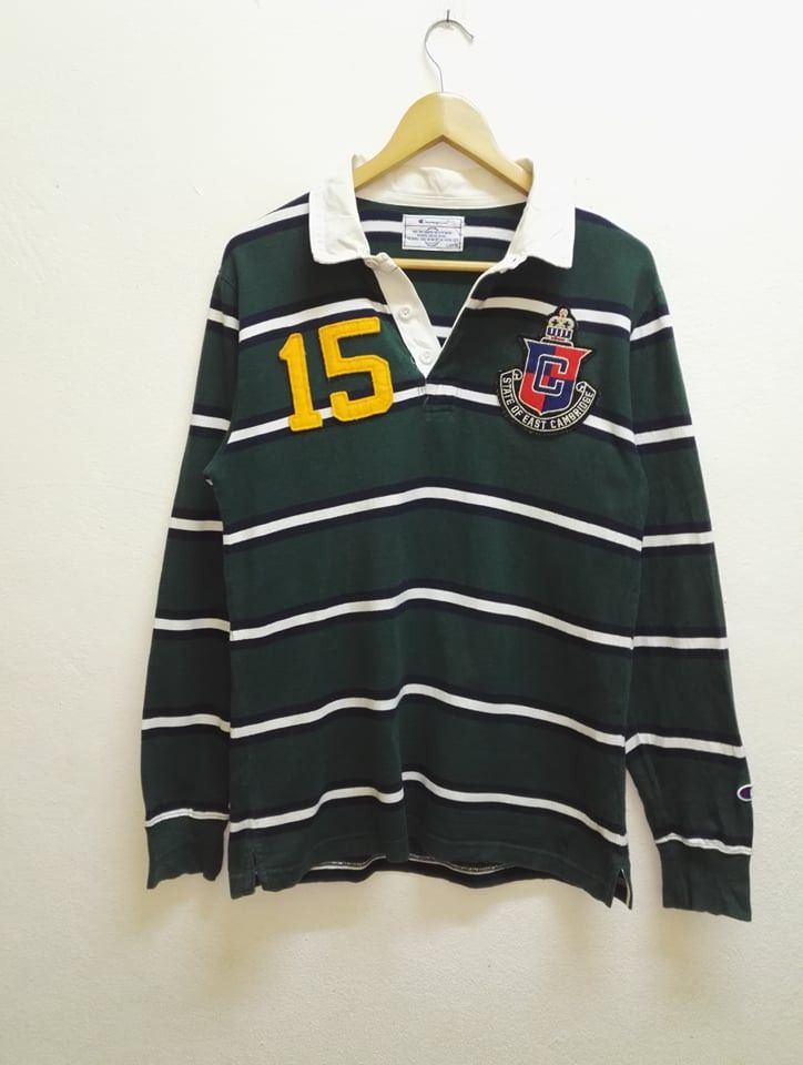 Champion 🔥STEALS🔥 CHAMPION Rugby Striped Design Long Sleeve Size US M / EU 48-50 / 2 - 1 Thumbnail