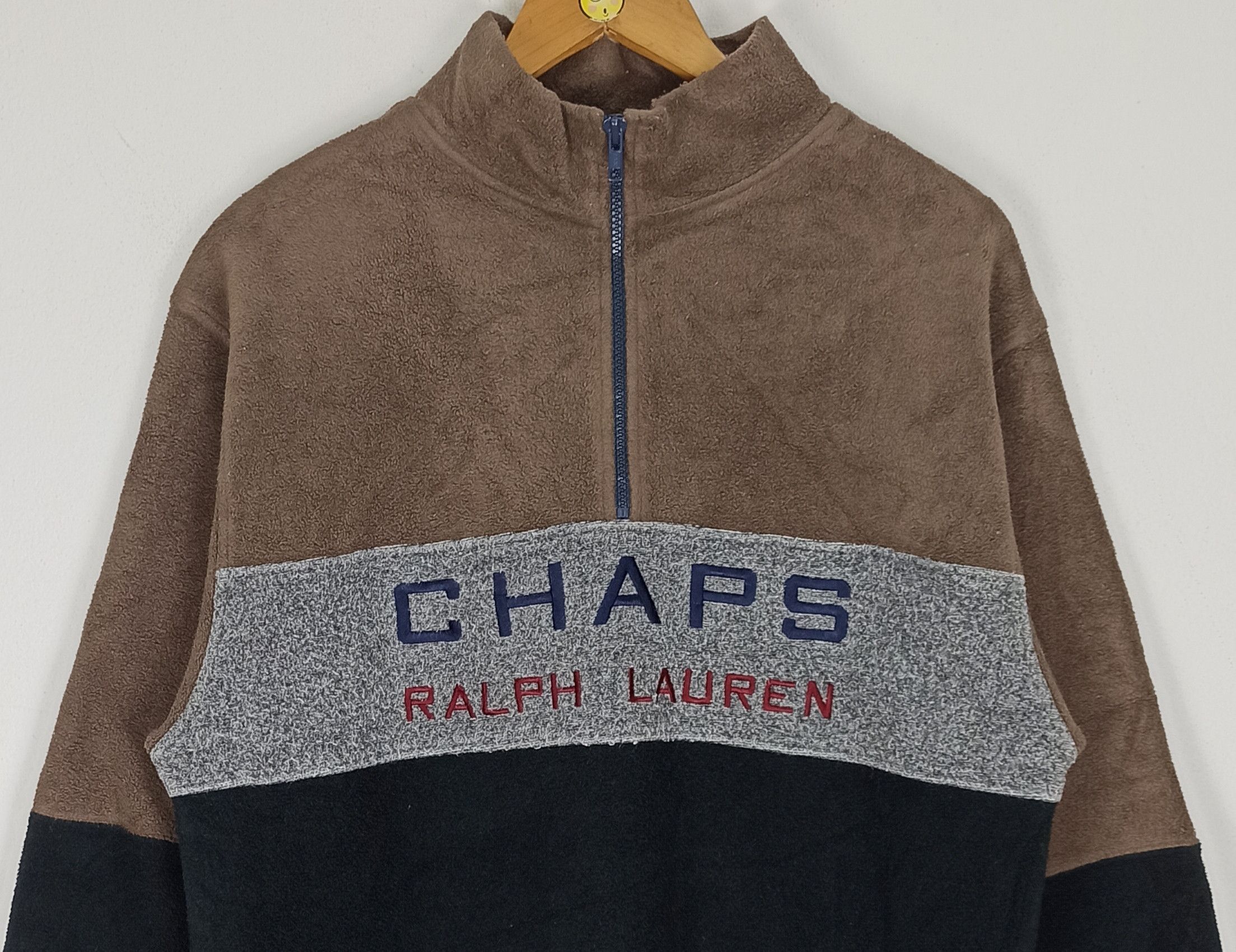 Chaps Ralph Lauren 🔥STEALS🔥 Chaps Ralph Lauren Embroidered Big Logo Fleece Size US M / EU 48-50 / 2 - 2 Thumbnail