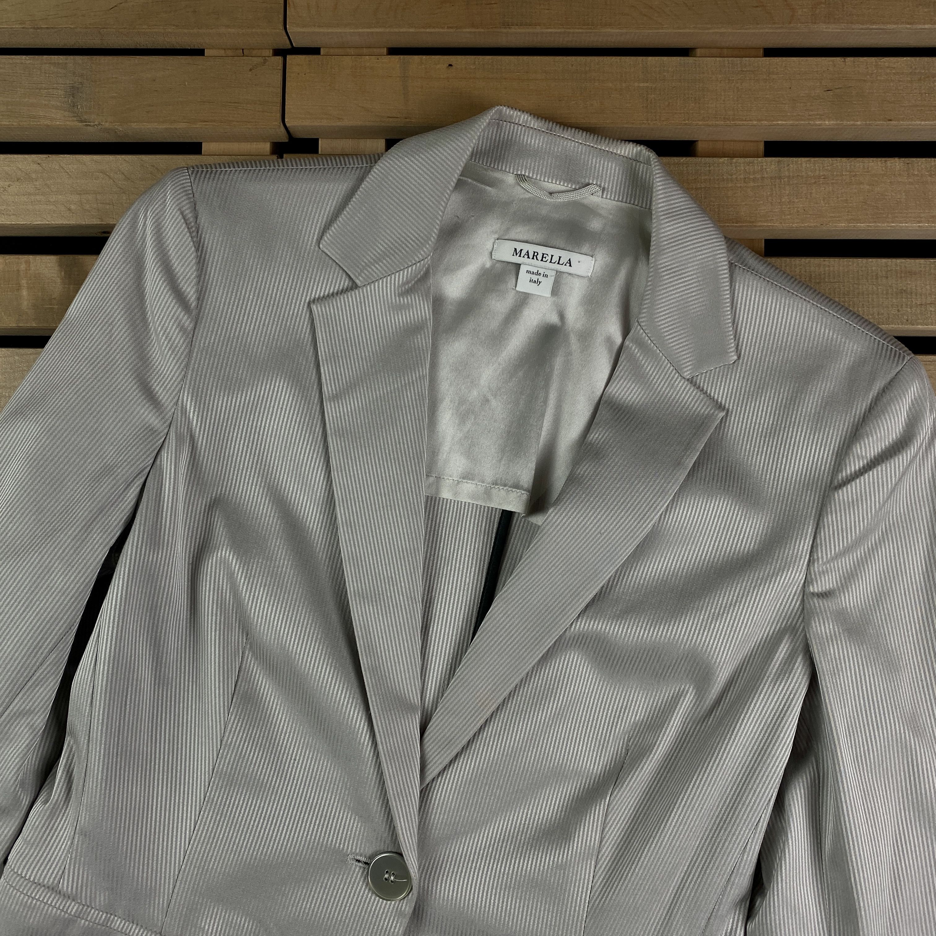 Marella × Max Mara Womens Blazer Basic Jacket Marella Max Mara Size UK 10 US 6 Size M / US 6-8 / IT 42-44 - 2 Thumbnail