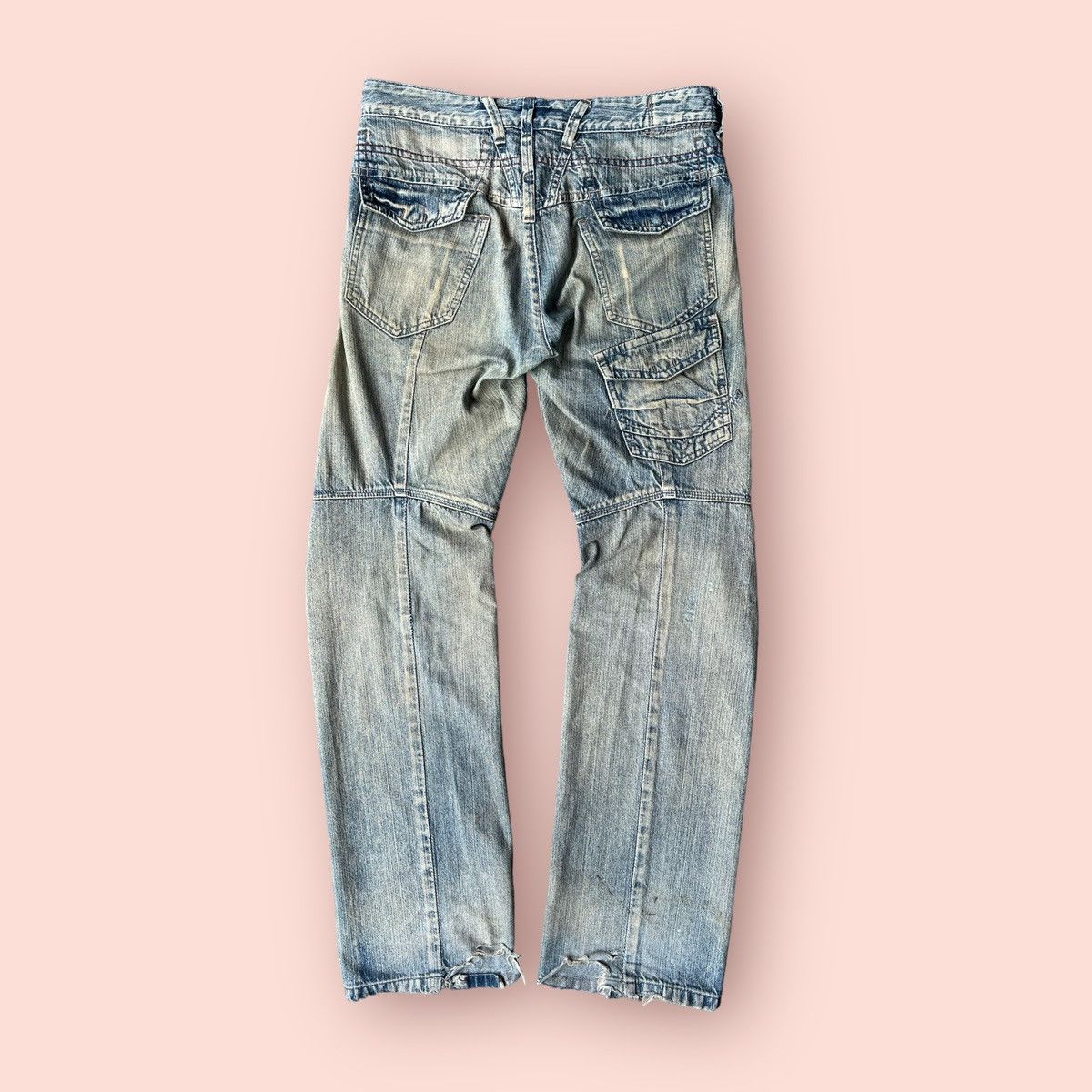 RARE MARITHE FRANCOIS GIRBAUD DIRTY DISTRESSED DENIM