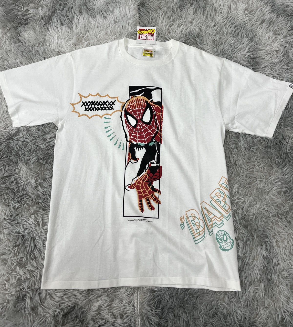 Bape Bape x Marvel Spider-Man Bape tee Size US XL / EU 56 / 4 - 1 Thumbnail