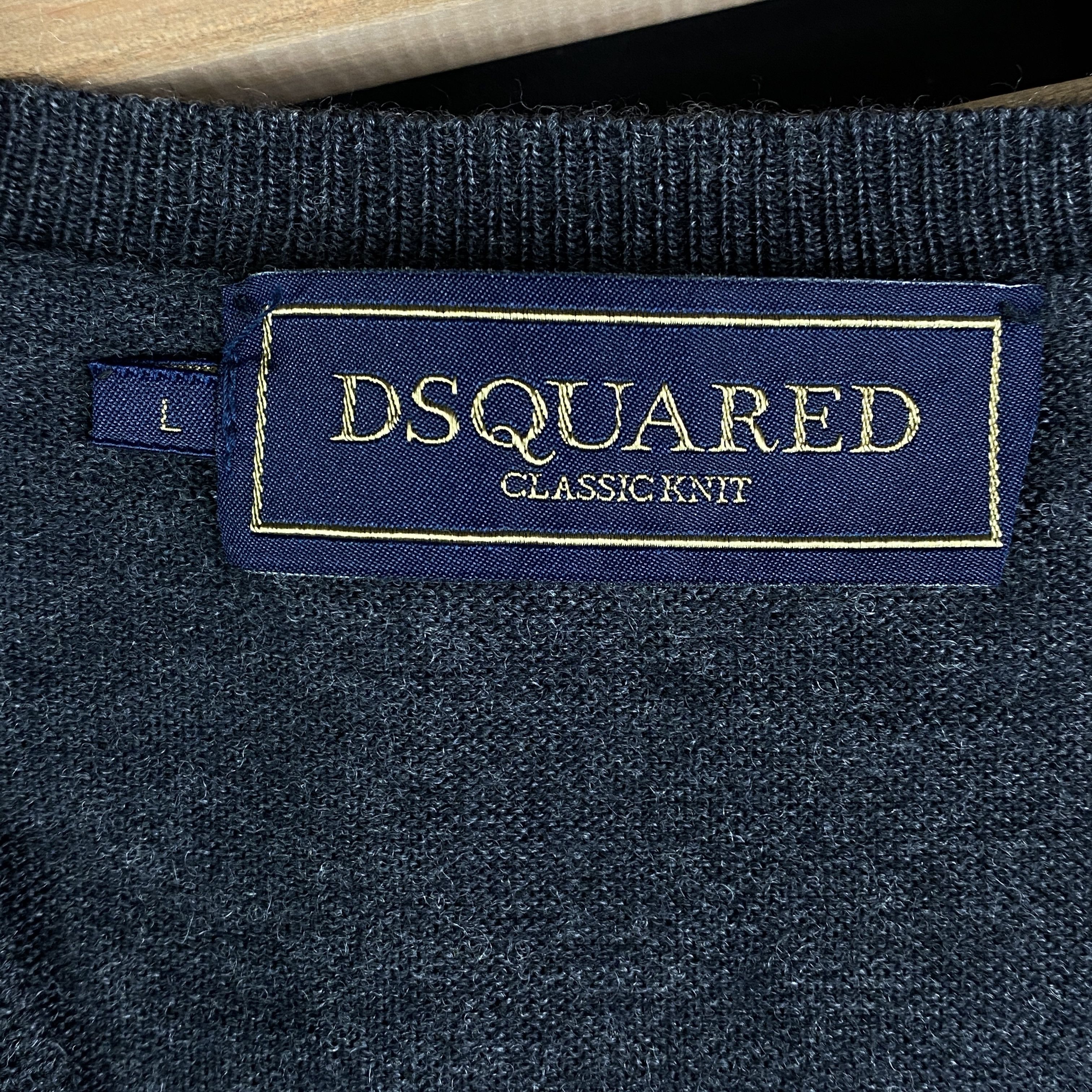 Dsquared2 Men’s Vest Jumper Dsquared Size L Lana Wool Size US L / EU 52-54 / 3 - 4 Thumbnail