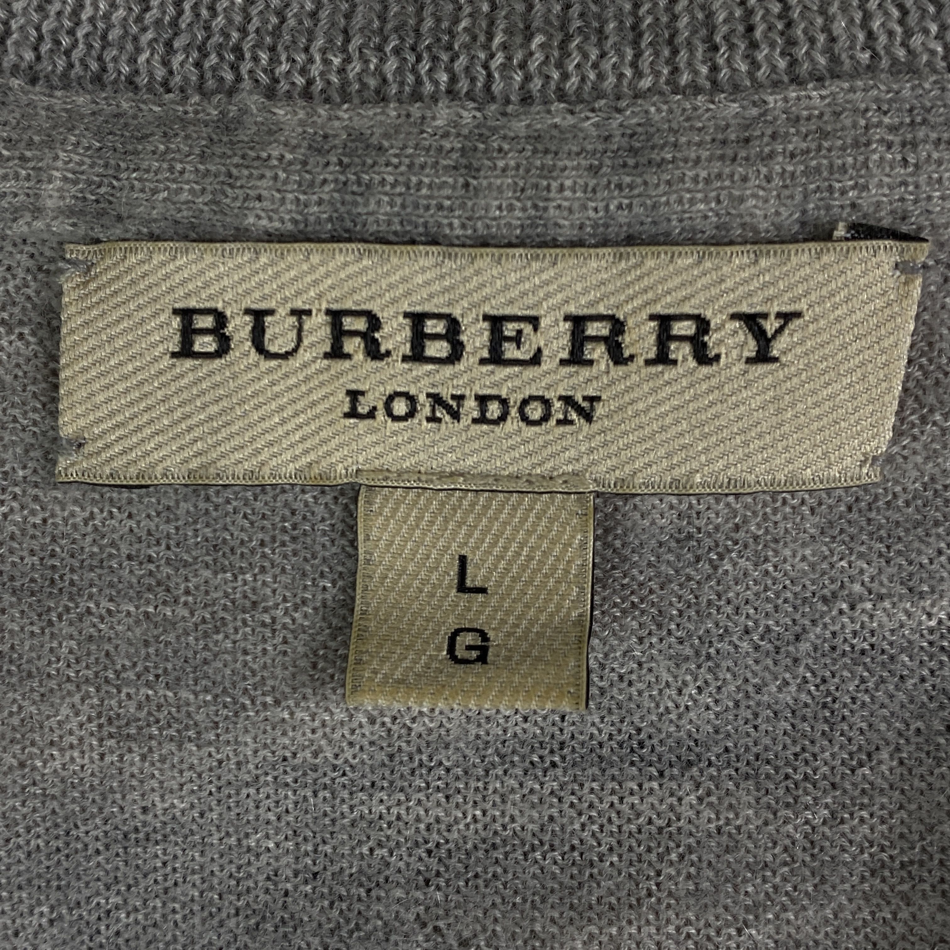 Burberry Mens Jumper V Neck Burberry Size L Size US L / EU 52-54 / 3 - 4 Thumbnail