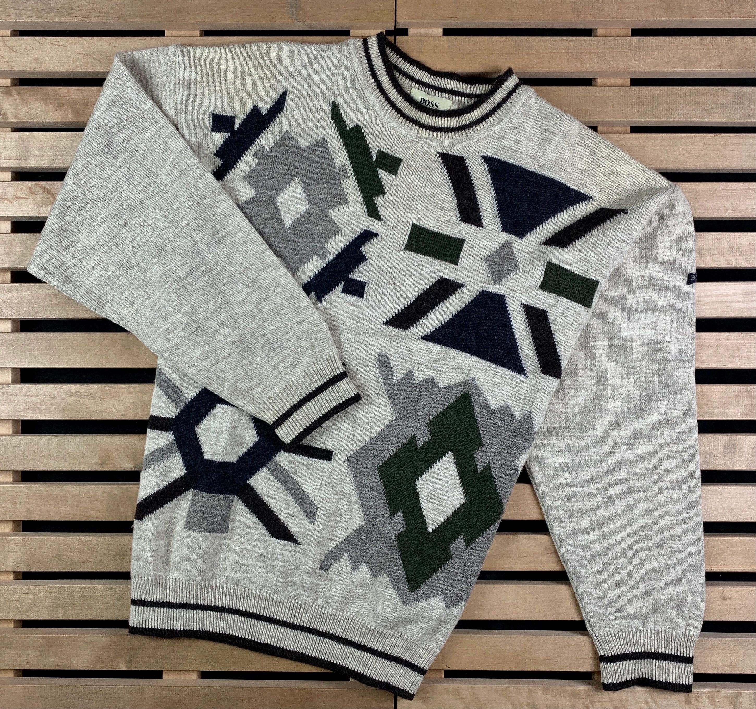 Hugo Boss Men’s Wool Sweater Hugo Boss Vintage Size 52 Size US L / EU 52-54 / 3 - 1 Thumbnail