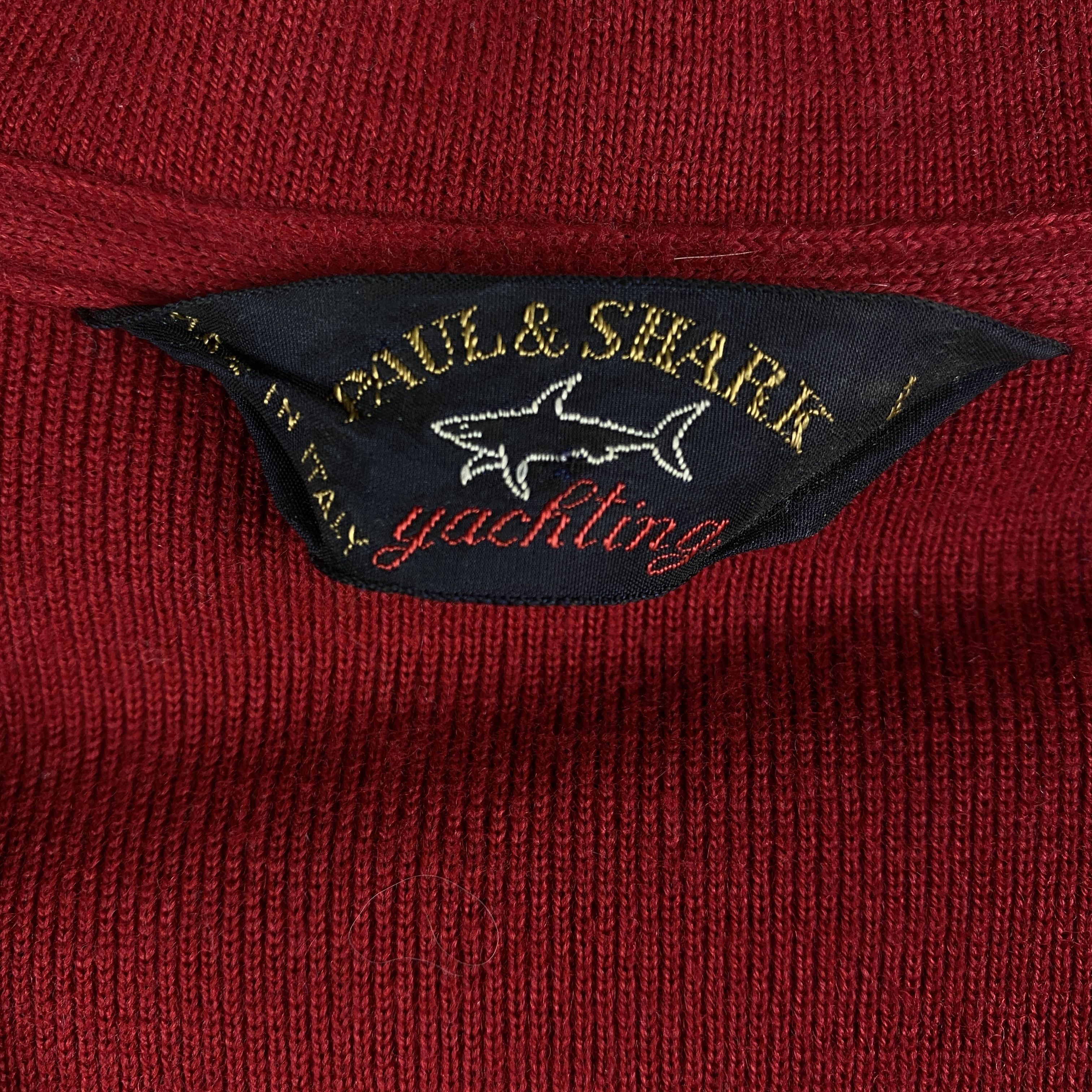 Paul & Shark × Vintage Mens Sweater Paul Shark Yachting Vintage V Neck Size L Size US L / EU 52-54 / 3 - 5 Thumbnail