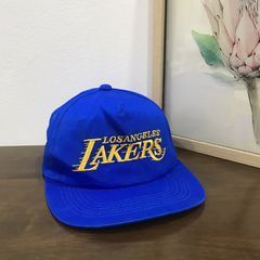 Vintage Majestic Hardwood Classics LA Lakers Crenshaw Bomber