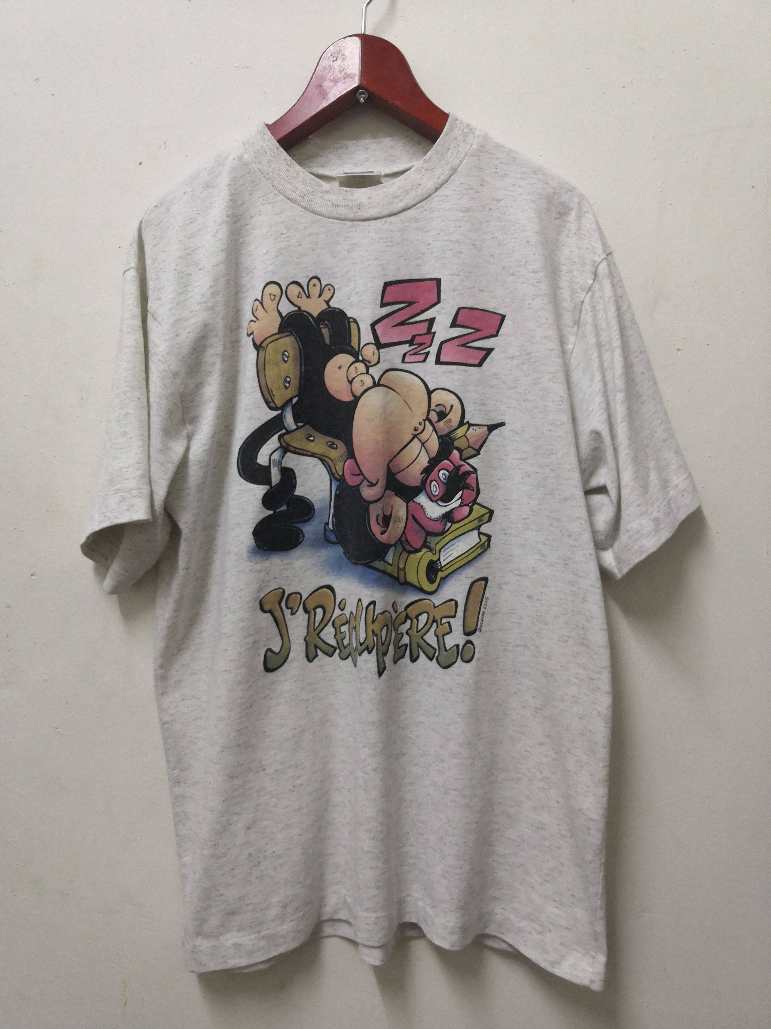 Cartoon Network Vtg Monkey With Best Sleep J'recupere! Tshirt Size US M / EU 48-50 / 2 - 1 Thumbnail