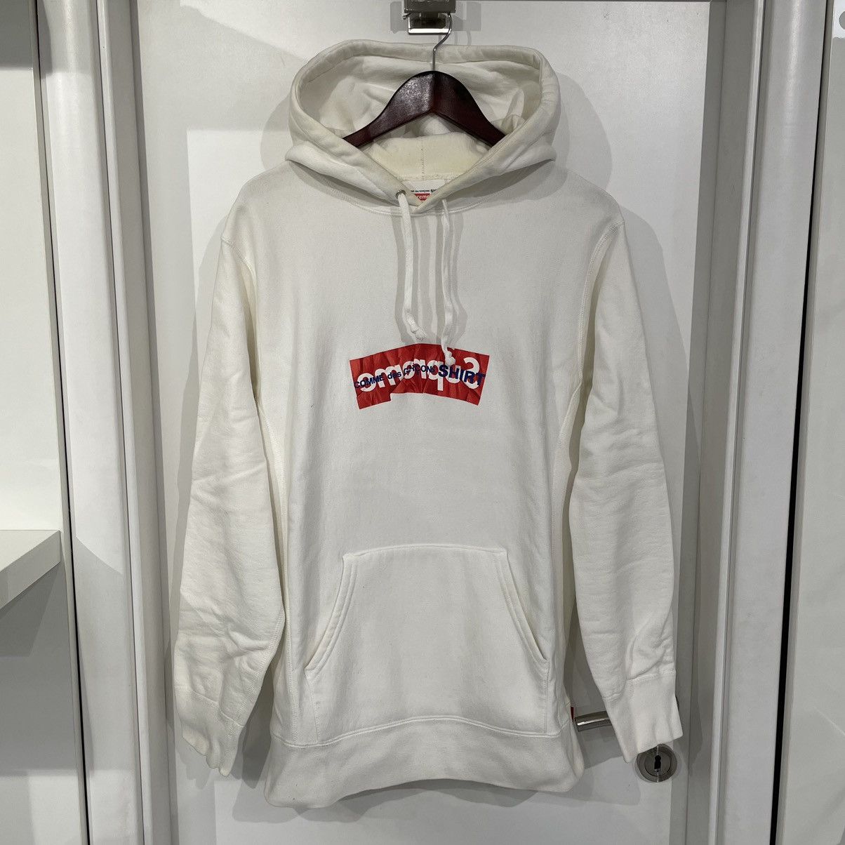 Supreme x Commes Des Garcon logo hoodie