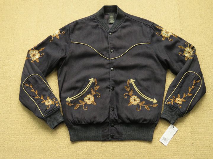 RRL Ralph Lauren RRL WESTERN TOUR EMBROIDERED REVERSIBLE BOMBER 