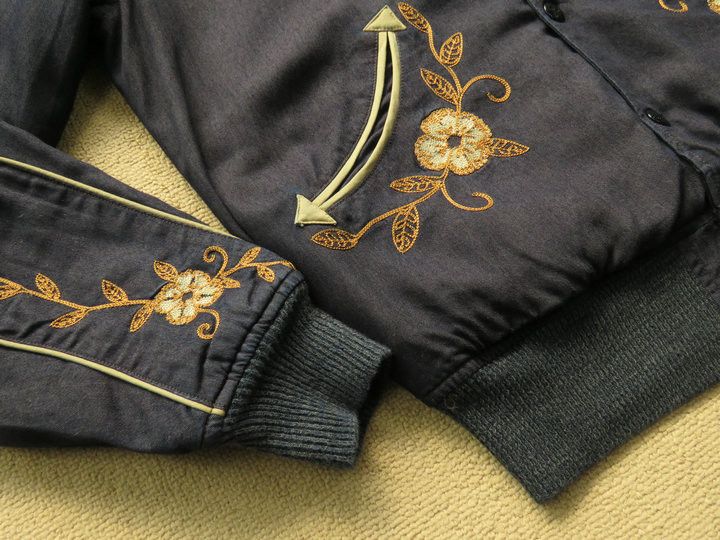 RRL Ralph Lauren RRL WESTERN TOUR EMBROIDERED REVERSIBLE BOMBER JACKET LARGE Size US M / EU 48-50 / 2 - 8 Thumbnail