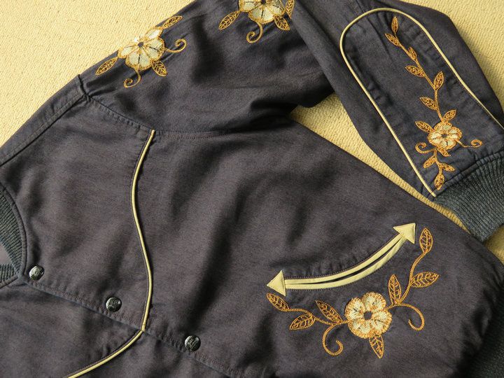 RRL Ralph Lauren RRL WESTERN TOUR EMBROIDERED REVERSIBLE BOMBER JACKET LARGE Size US L / EU 52-54 / 3 - 3 Thumbnail
