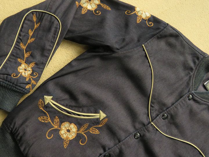 RRL Ralph Lauren RRL WESTERN TOUR EMBROIDERED REVERSIBLE BOMBER