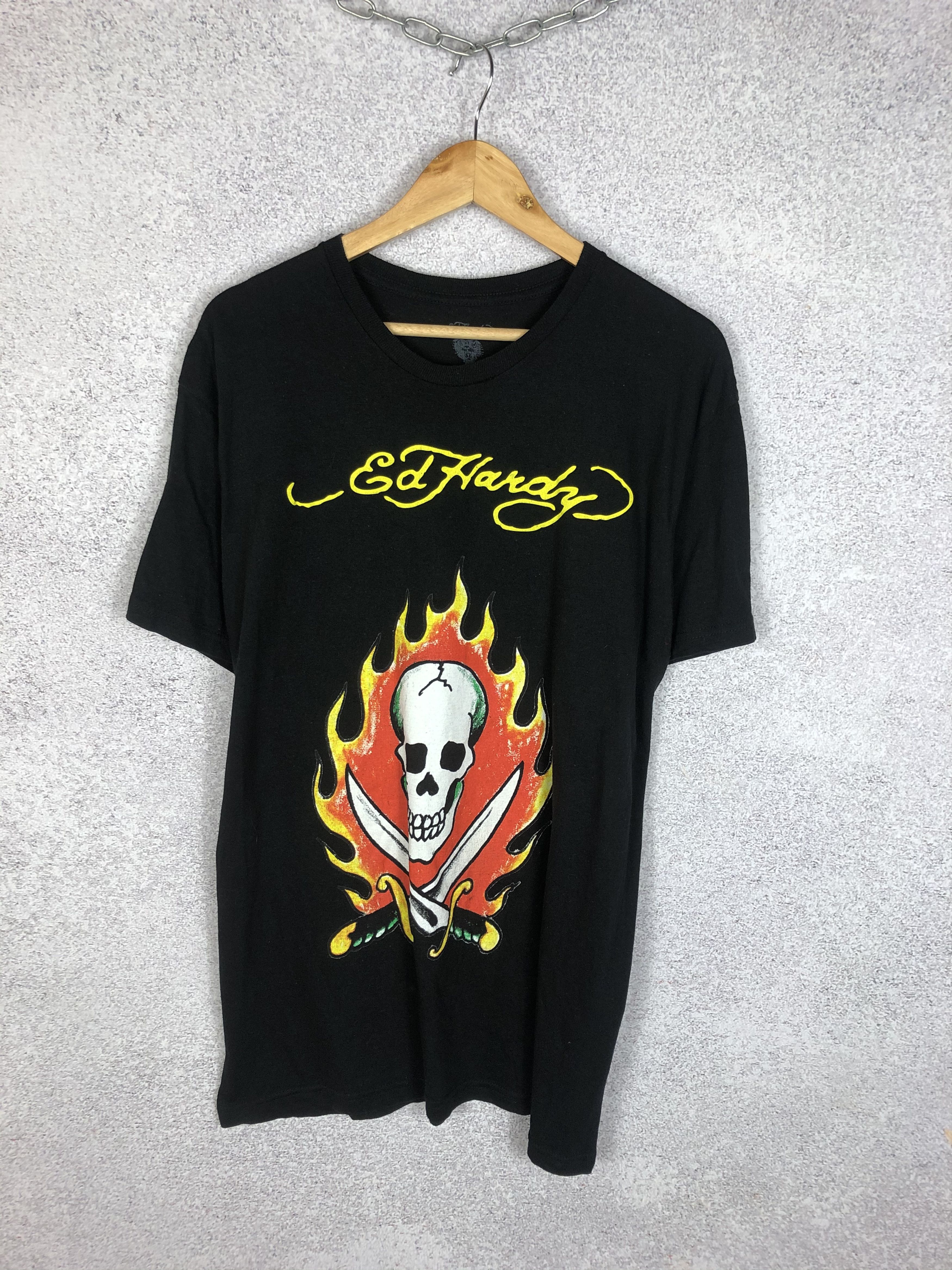 Ed Hardy by Christian Audigier T-Shirt Skulls Logo