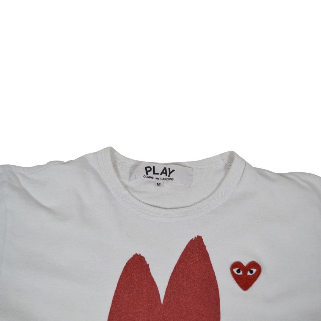 Comme des Garcons × Comme des Garcons PLAY Play Comme des garçons woman t Shirt big logo Size M / US 6-8 / IT 42-44 - 2 Thumbnail