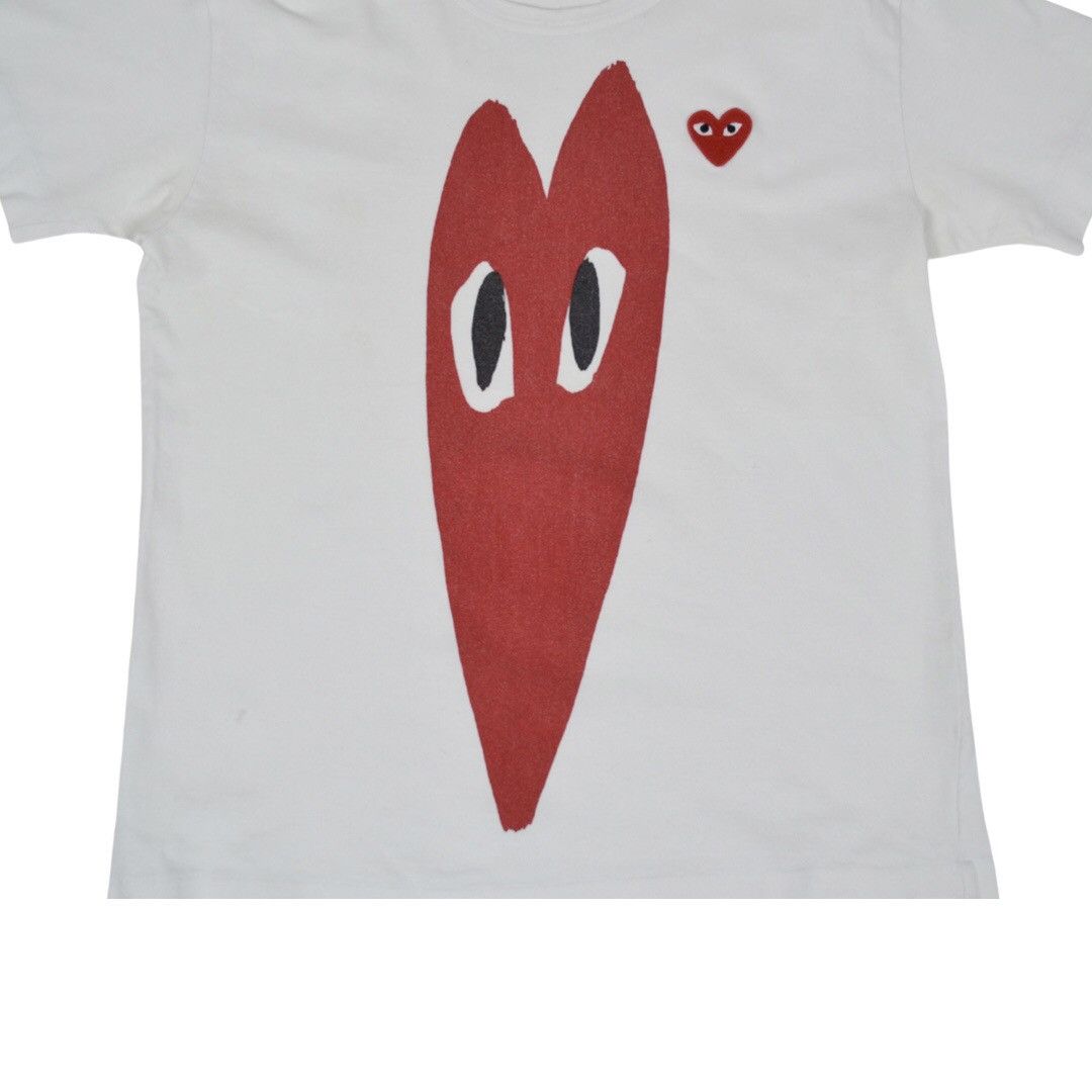 Comme des Garcons × Comme des Garcons PLAY Play Comme des garçons woman t Shirt big logo Size M / US 6-8 / IT 42-44 - 4 Thumbnail