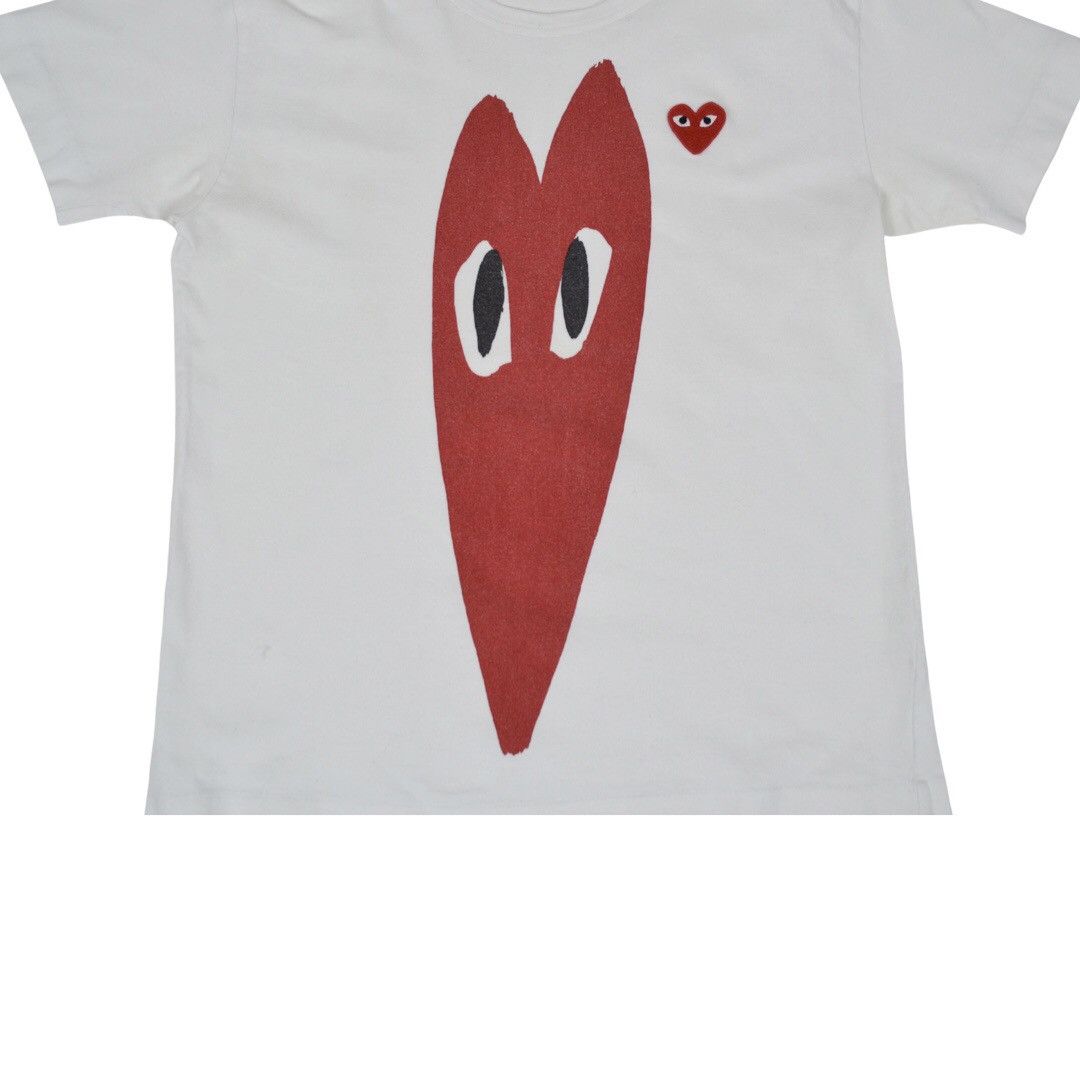 Comme des Garcons × Comme des Garcons PLAY Play Comme des garçons woman t Shirt big logo Size M / US 6-8 / IT 42-44 - 5 Thumbnail