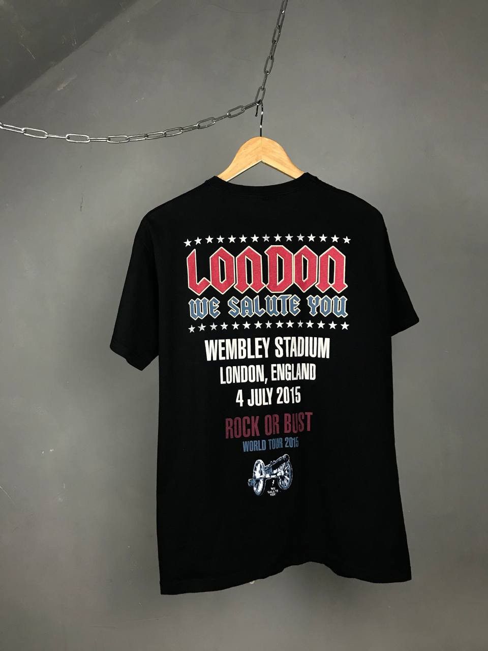 AC/DC × Band Tees AC/DC vintage rock band overprinted tour tee Size US M / EU 48-50 / 2 - 5 Thumbnail