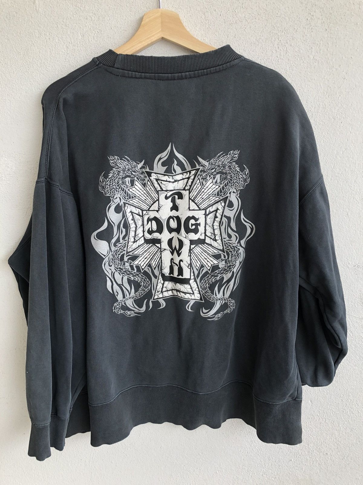 Dogtown Vintage Dogtown Cross Sweatshirt Punk Hip Hop stye Size US XL / EU 56 / 4 - 1 Thumbnail