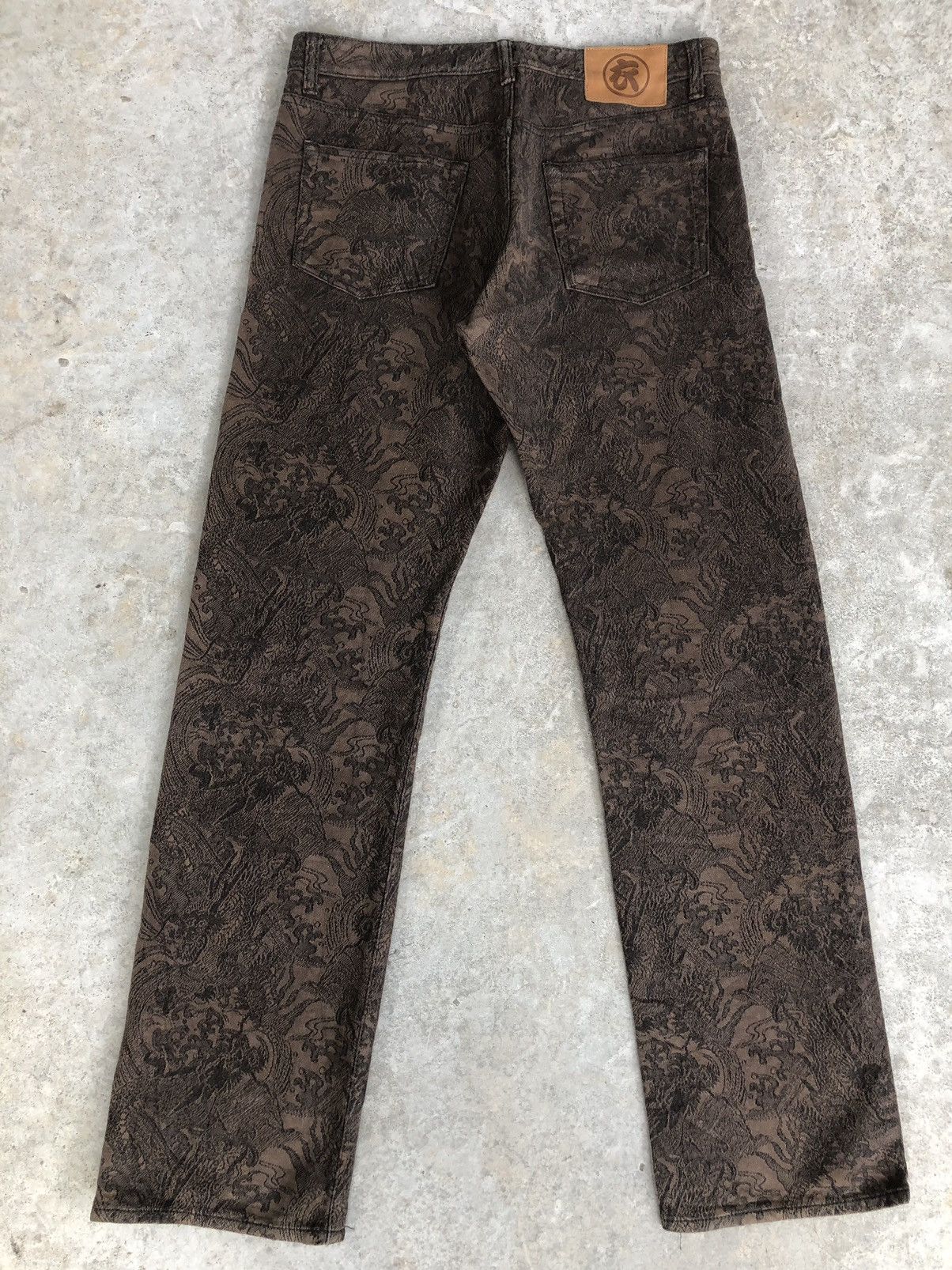 Japanese Brand Full Print Jeans Snake Denim made in japan