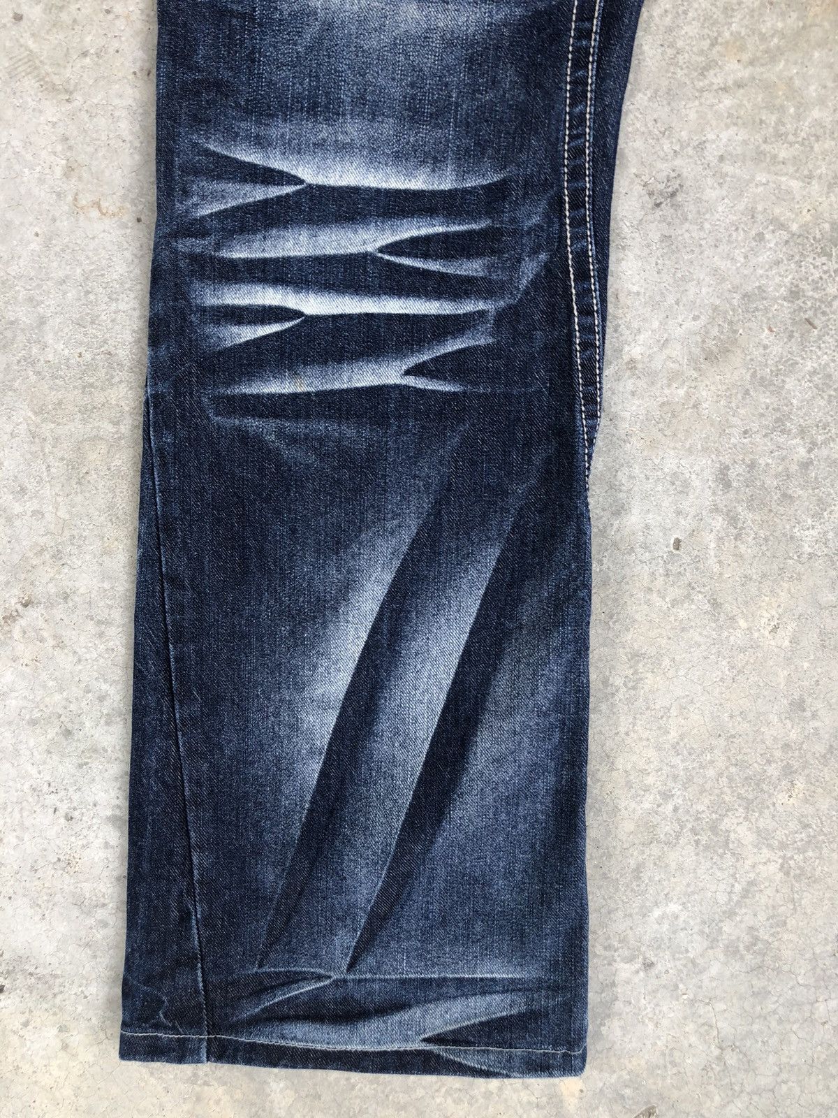 Morgan Homme Morgan homme Flared Jeans Whiskered Distressed Jeans Size US 33 - 6 Thumbnail