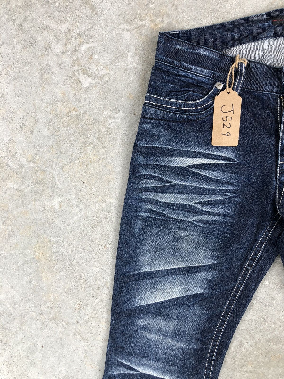 Morgan Homme Morgan homme Flared Jeans Whiskered Distressed Jeans Size US 33 - 4 Thumbnail