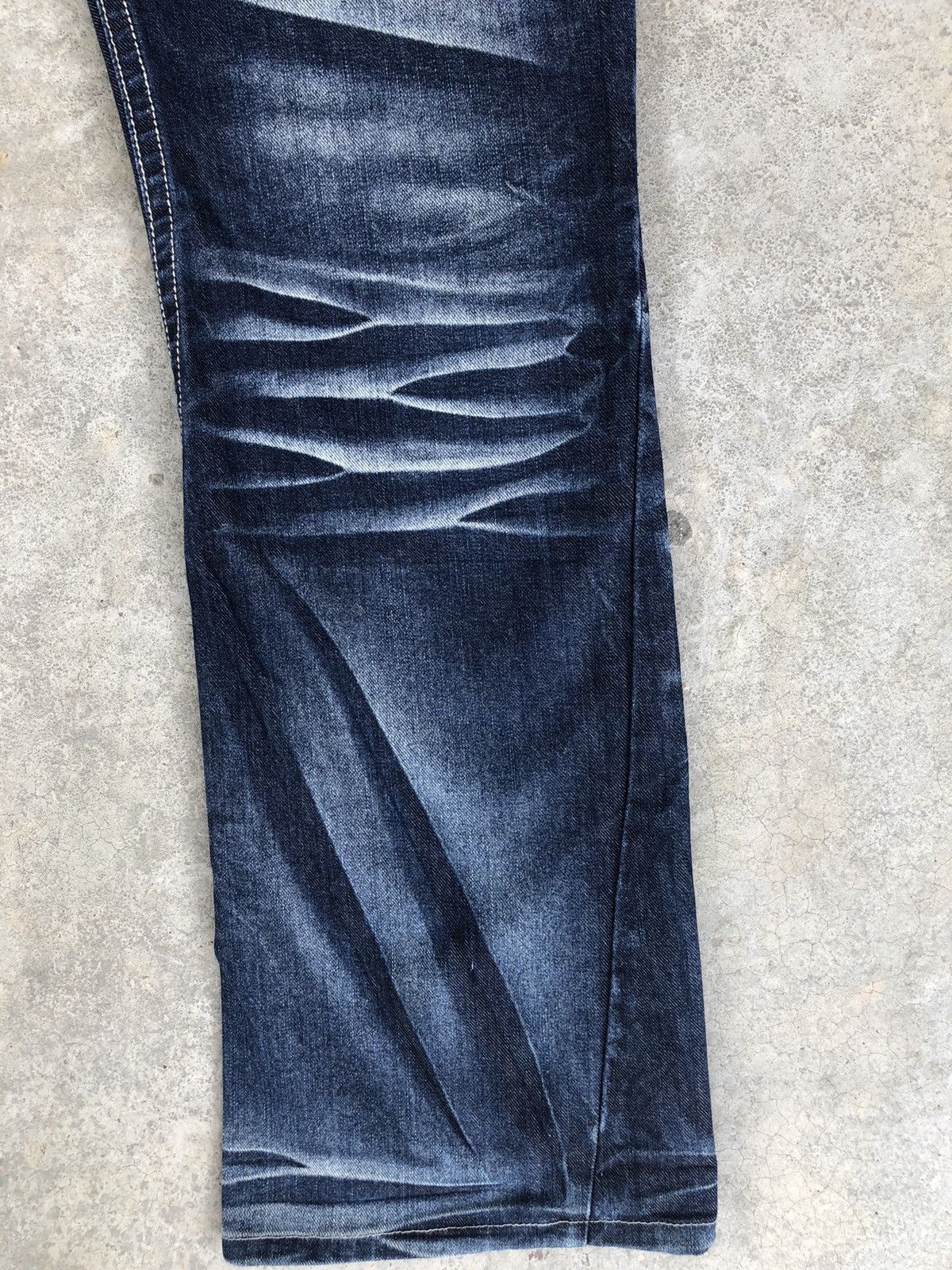 Morgan Homme Morgan homme Flared Jeans Whiskered Distressed Jeans Size US 33 - 7 Thumbnail