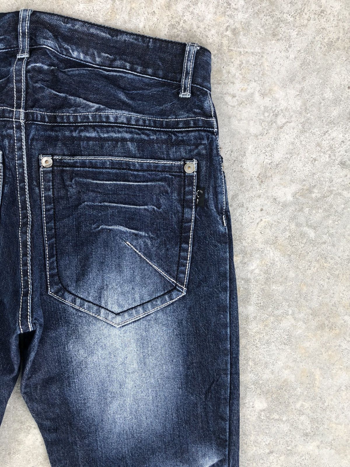 Morgan Homme Morgan homme Flared Jeans Whiskered Distressed Jeans Size US 33 - 10 Thumbnail