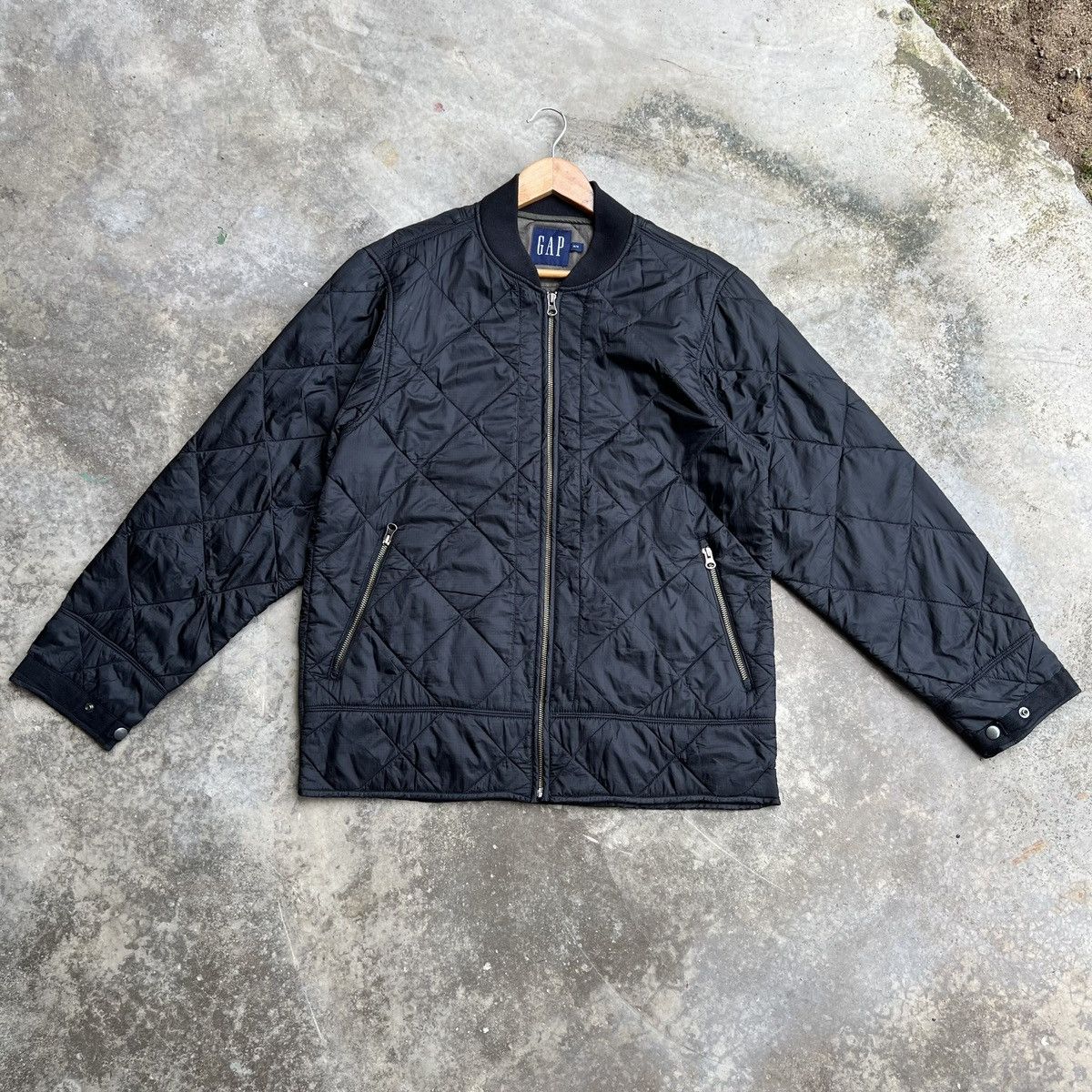 Vintage GAP Bomber Jacket with Quilted Lining Quilted Bomber