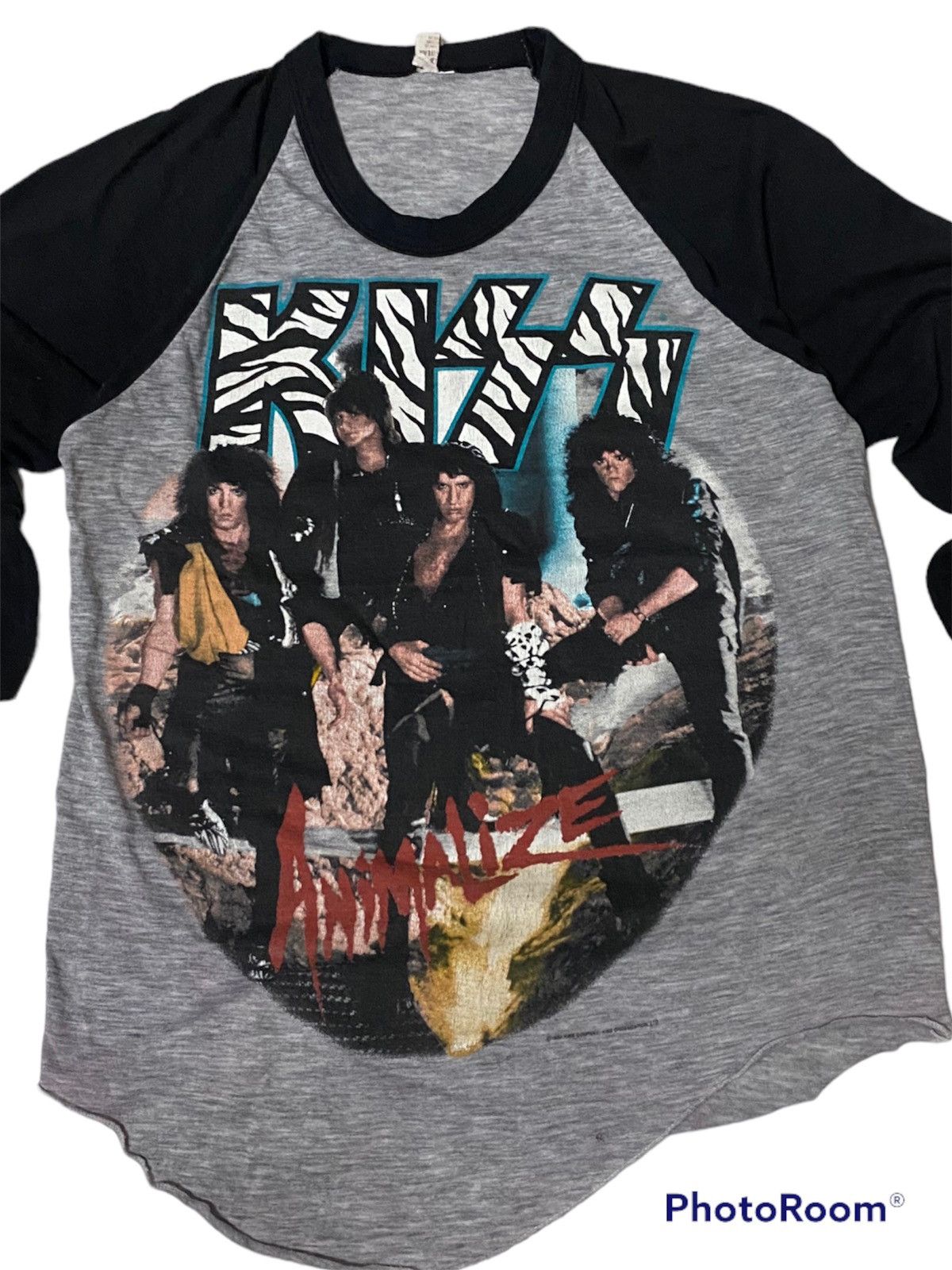Band Tees VINTAGE 1984 KISS BAND ANIMAZE TOUR Size US M / EU 48-50 / 2 - 1 Thumbnail