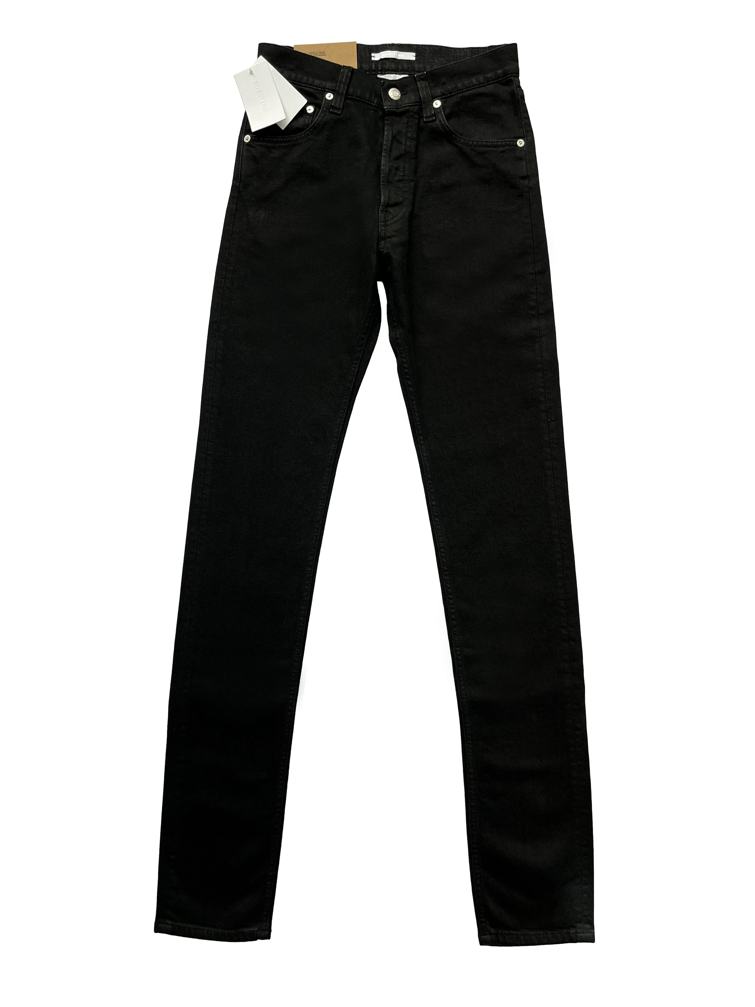 Helmut Lang ⚡️QUICK SALE⚡️Helmut Lang Matte Black Masc Hi Straight Jeans Size US 27 - 1 Thumbnail