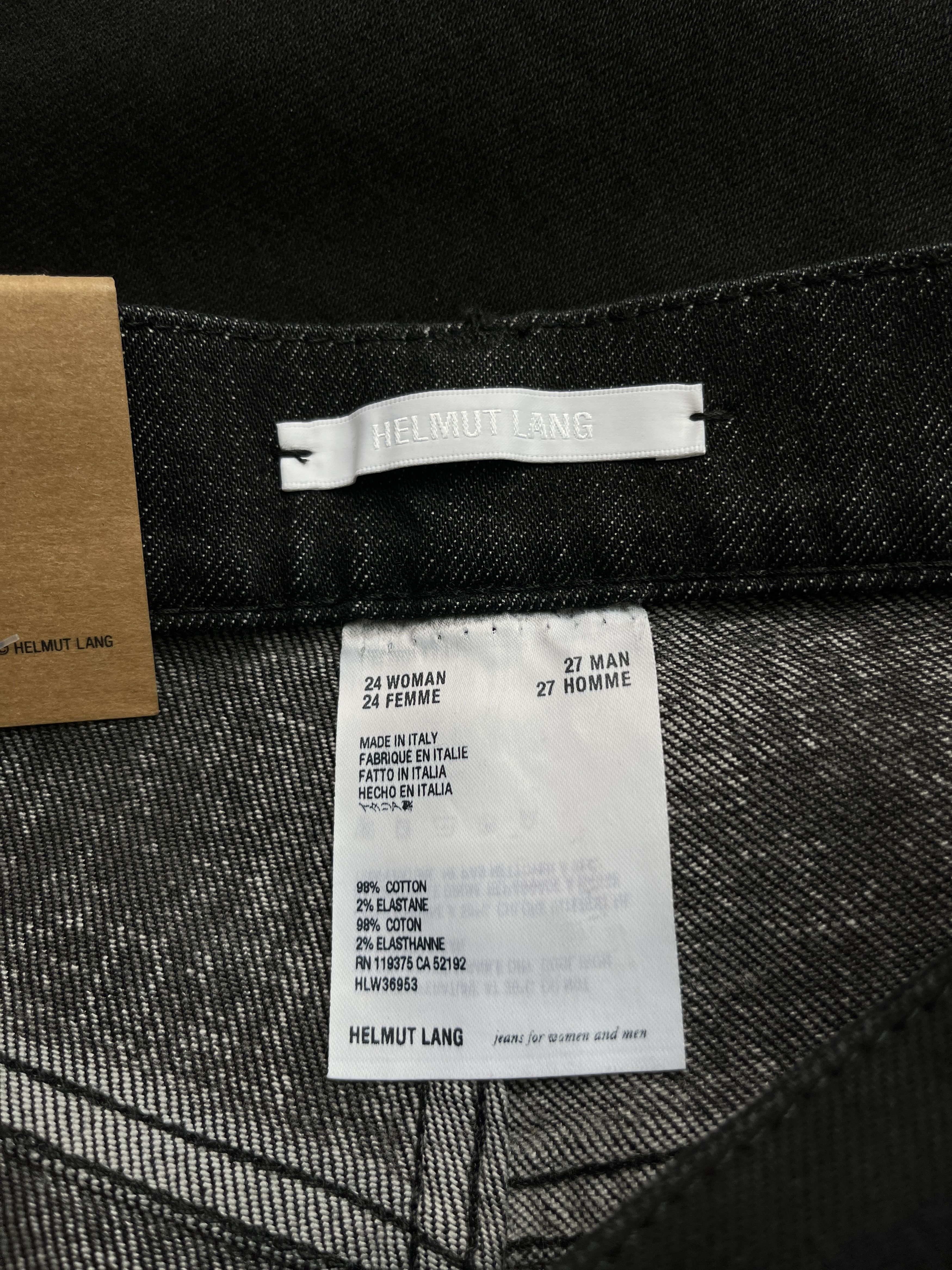 Helmut Lang ⚡️QUICK SALE⚡️Helmut Lang Matte Black Masc Hi Straight Jeans Size US 27 - 5 Thumbnail