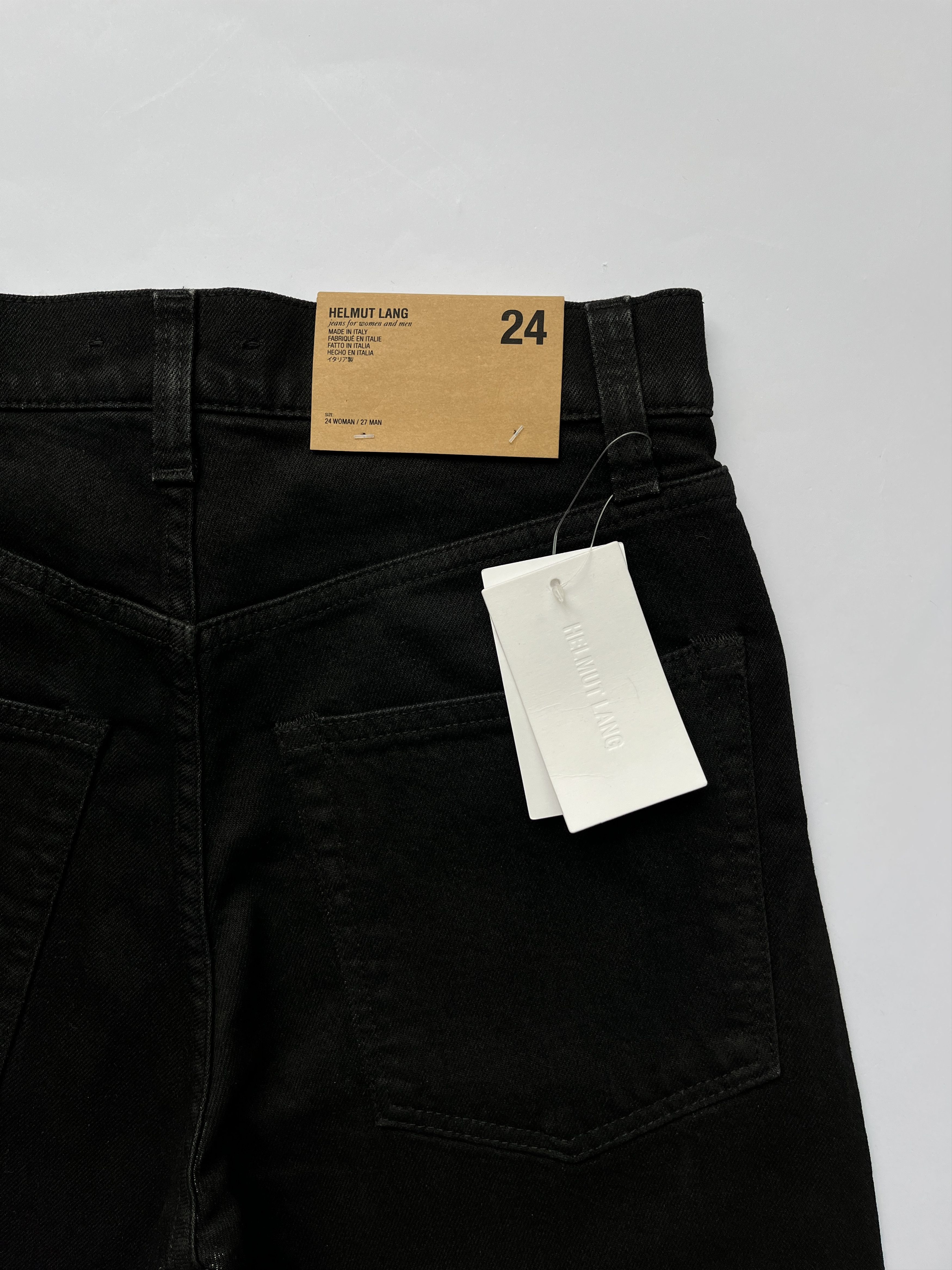 Helmut Lang ⚡️QUICK SALE⚡️Helmut Lang Matte Black Masc Hi Straight Jeans Size US 27 - 3 Thumbnail