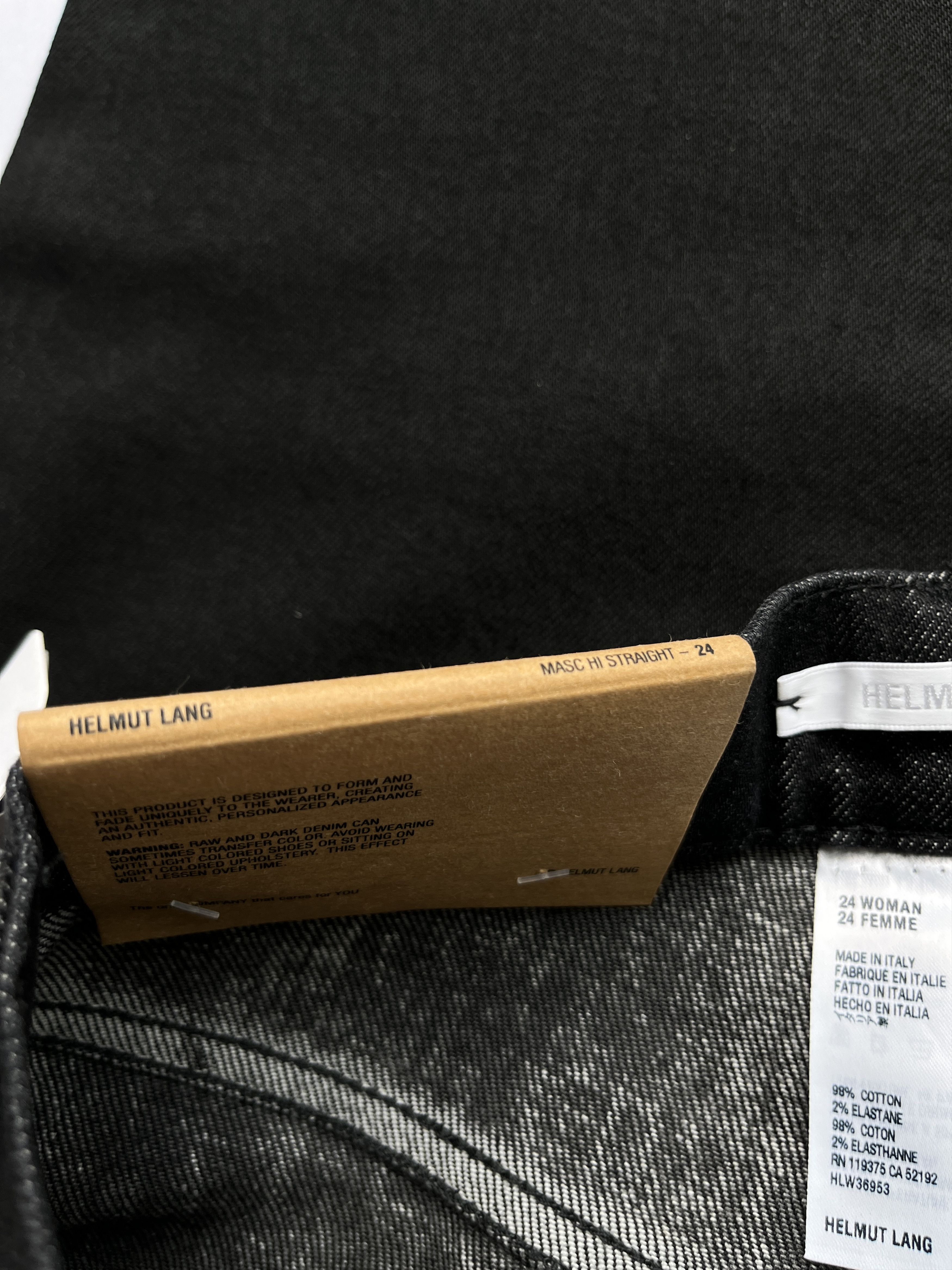 Helmut Lang ⚡️QUICK SALE⚡️Helmut Lang Matte Black Masc Hi Straight Jeans Size US 27 - 4 Thumbnail