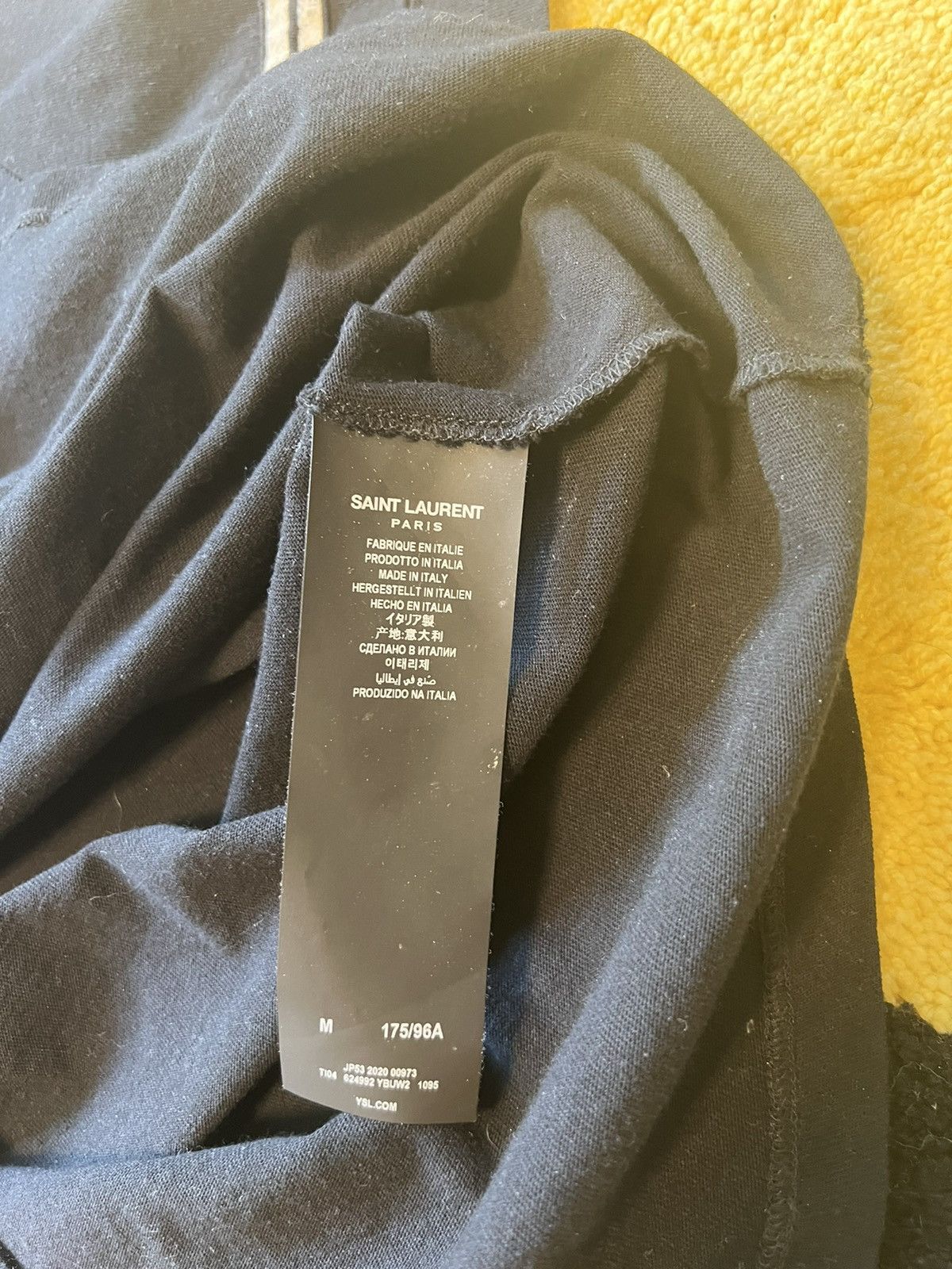 Saint Laurent Paris Logo T-Shirt Size US M / EU 48-50 / 2 - 4 Thumbnail