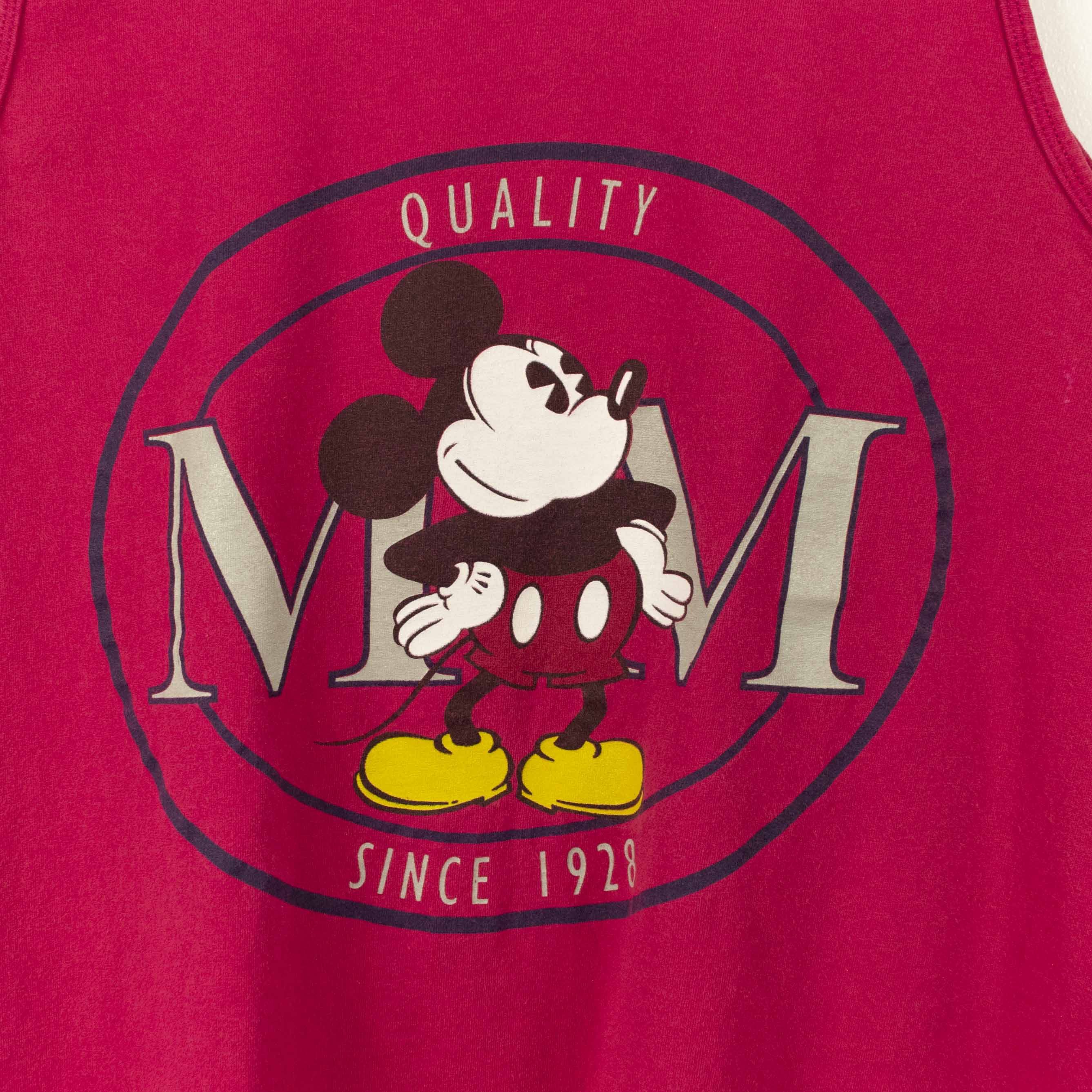 Disney × Mickey Mouse × Vintage Disney Mickey Mouse Since 1928 Tank Top Sleeveless T-Shirt Size US L / EU 52-54 / 3 - 4 Thumbnail