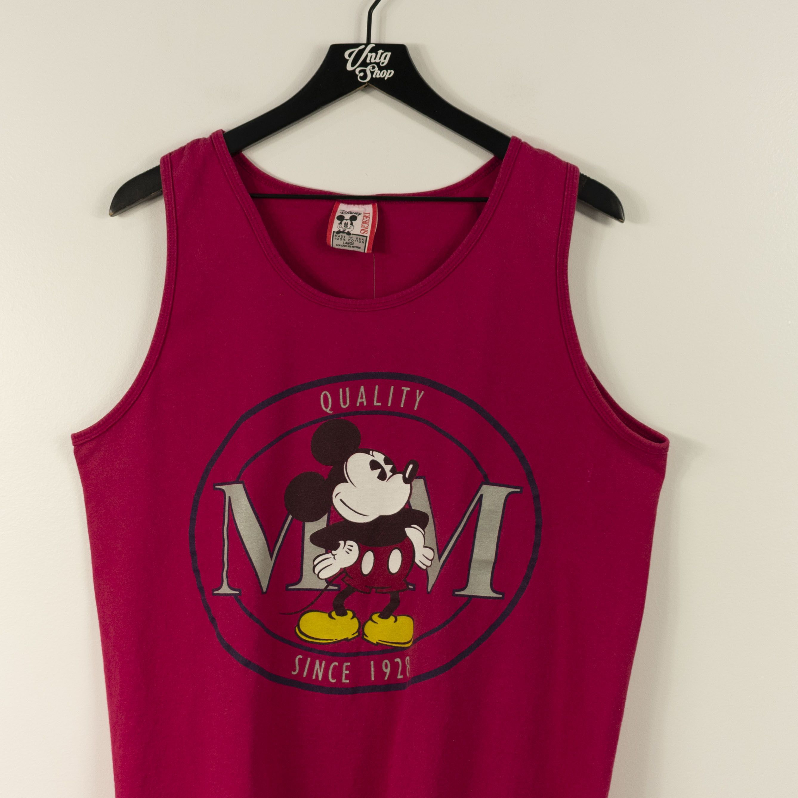 Disney × Mickey Mouse × Vintage Disney Mickey Mouse Since 1928 Tank Top Sleeveless T-Shirt Size US L / EU 52-54 / 3 - 3 Thumbnail