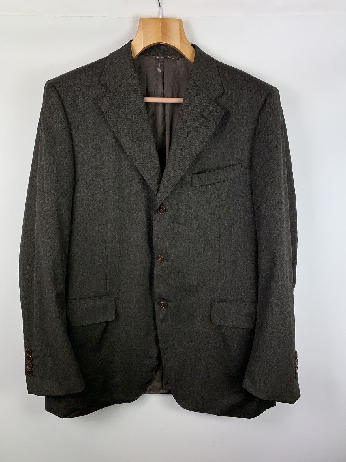 Canali Canali men’s vintage wool blazer jacket size 52 R brown Size 42R - 1 Thumbnail